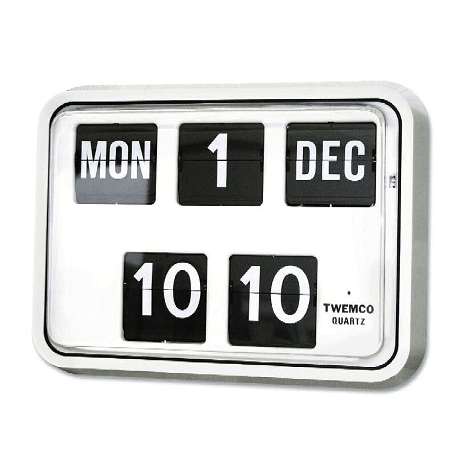 【CREPHA/クレファー】トゥエンコ　カレンダー時計　　BQ-17　ホワイト