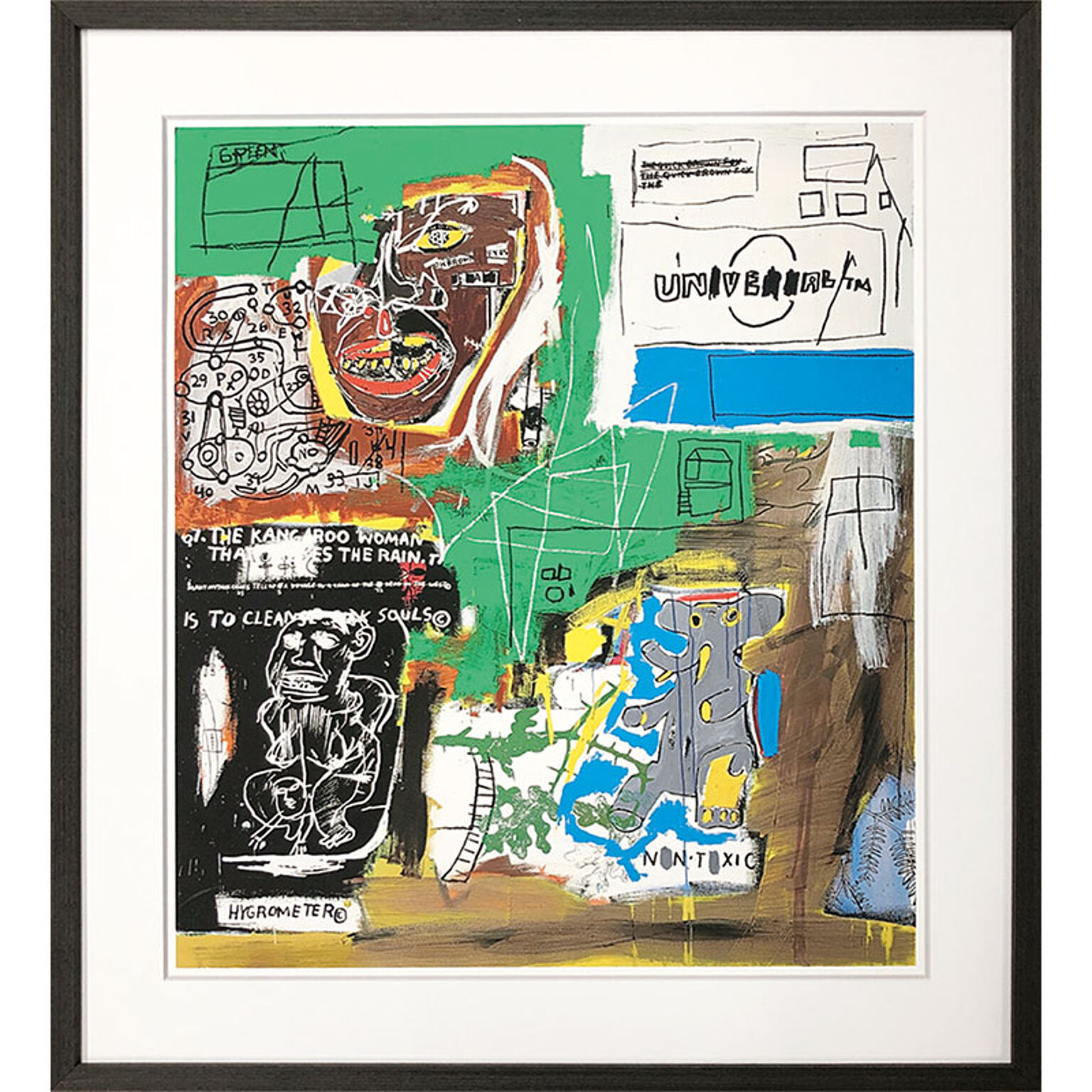 【bicosya/美工社】アートフレーム バスキア Jean-Michel Basquiat Sienna, 1984
