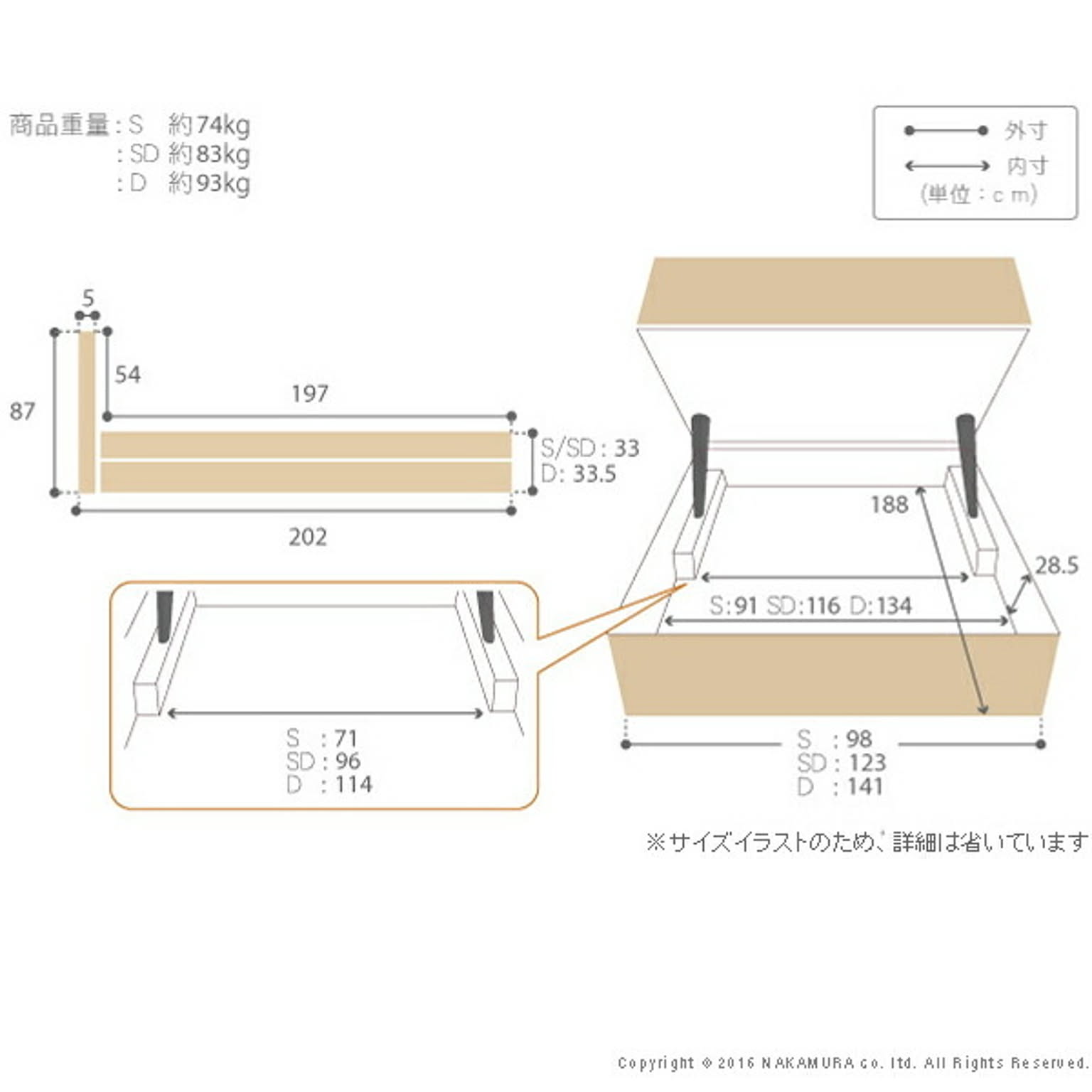 収納付きベッド