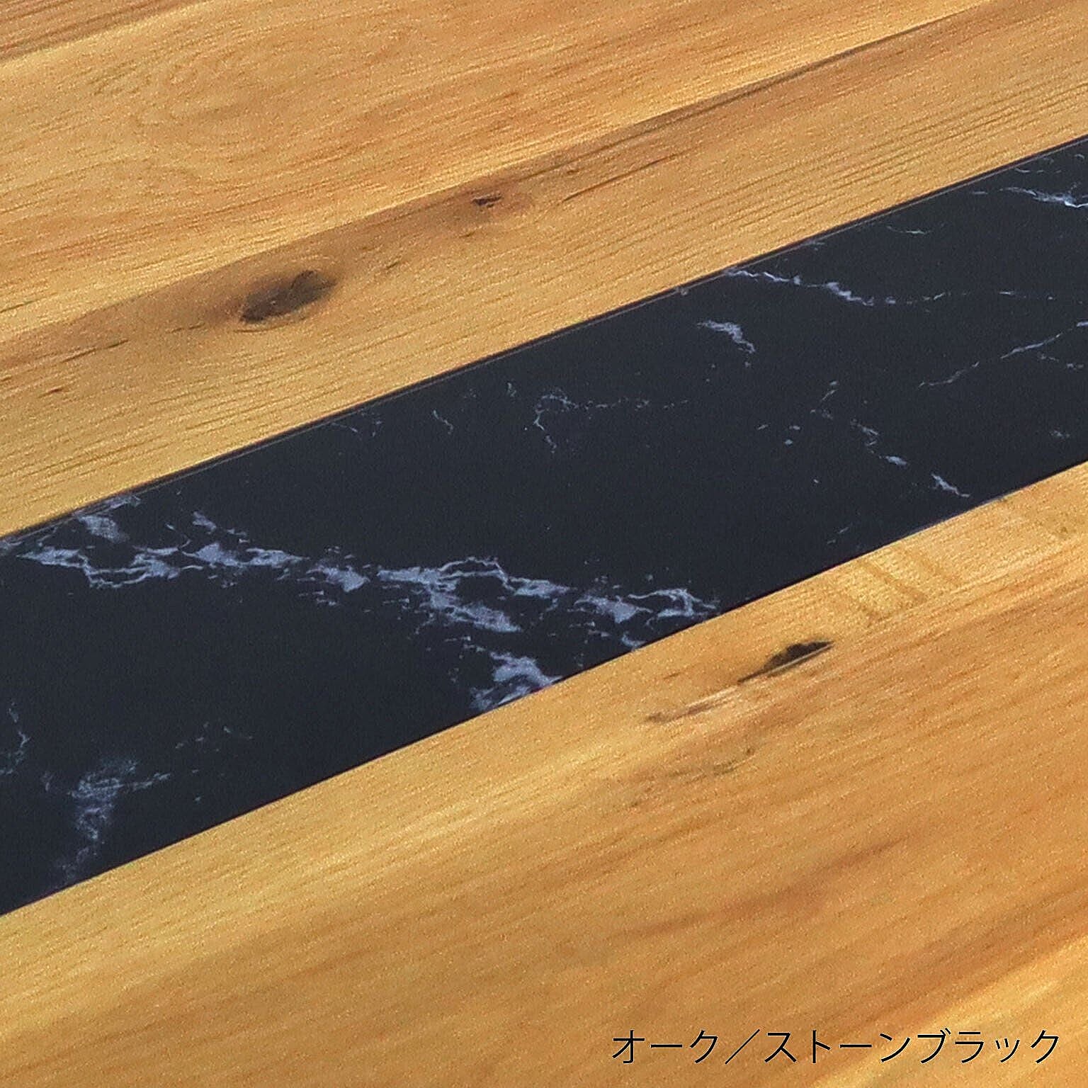 テーブル単品 天然木 無垢 アーチザン Artisan 幅160/180/210cm オーク デザインガラス テーブルのみ 一枚板風 耳付き ダイニング