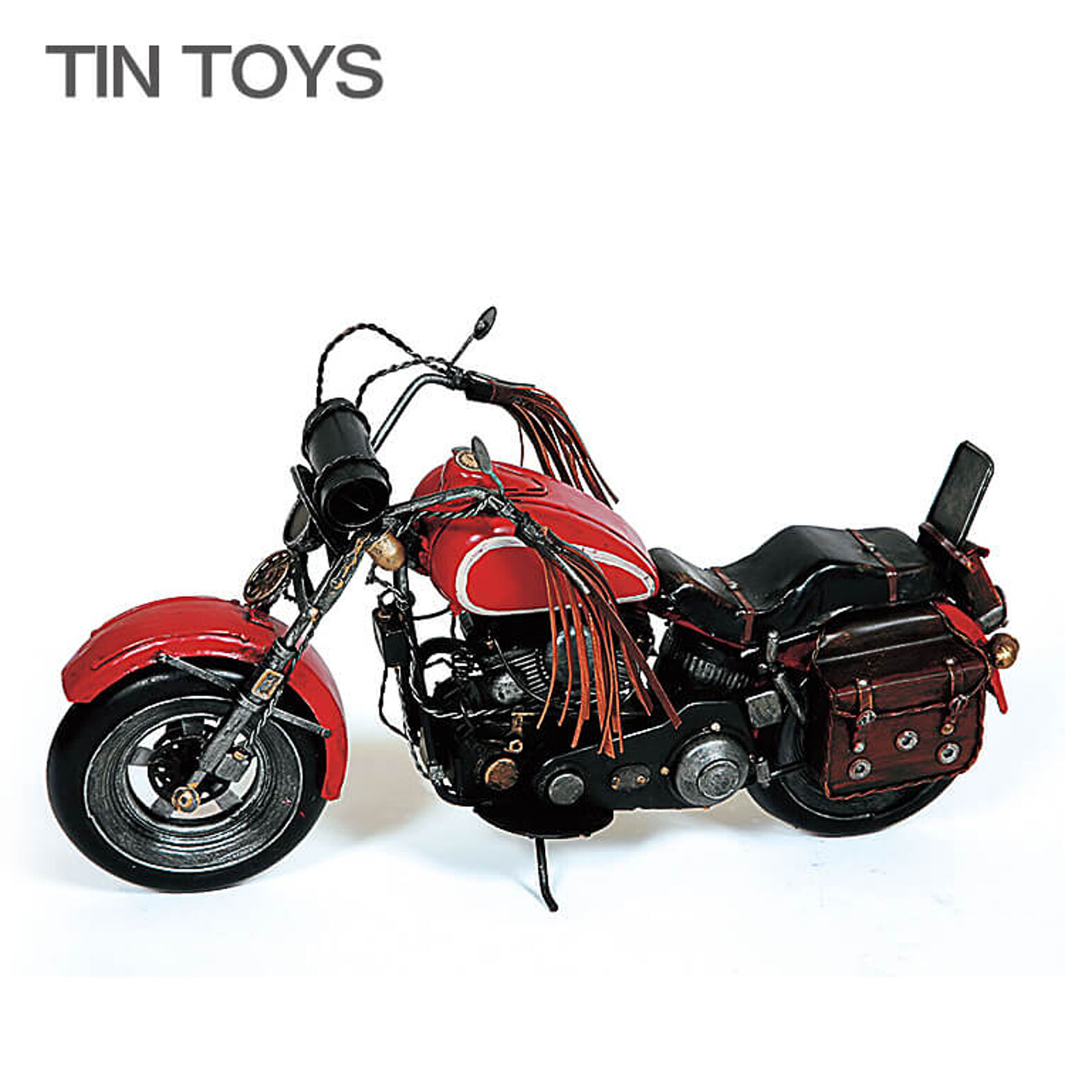 在庫少要確認 ブリキのおもちゃ オートバイ motorcycle red 置物 インスタ映え オブジェ インテリア 自動二輪車 アンティーク バイク 東洋石創 