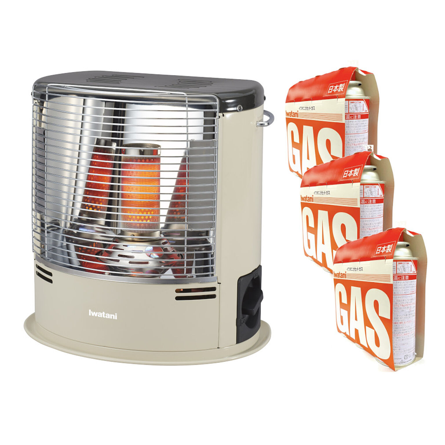 岩谷産業 カセットガス ストーブ デカ暖 CBSTVDKD2 カセットガス3P×3セット合計9本 通販 RoomClipショッピング