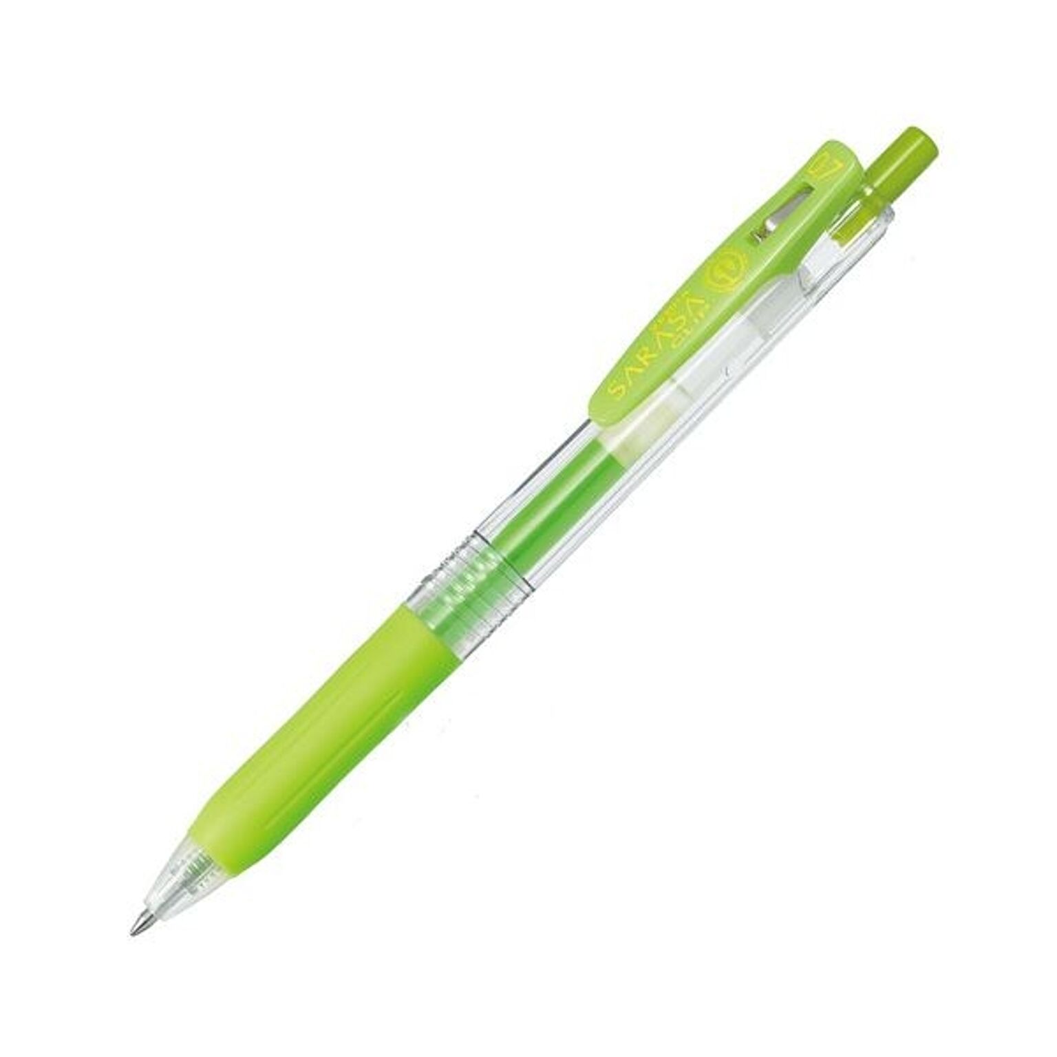 (まとめ) ゼブラ ゲルインクボールペン サラサクリップ 0.7mm ライトグリーン JJB15-LG 1本  【×100セット】