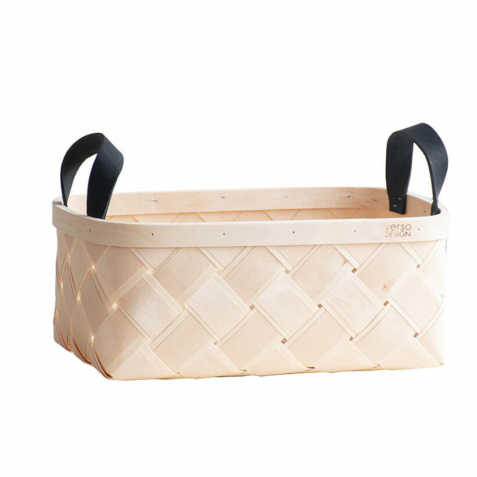 VERSODESIGN LASTU RECTANGLE BASKET Black S