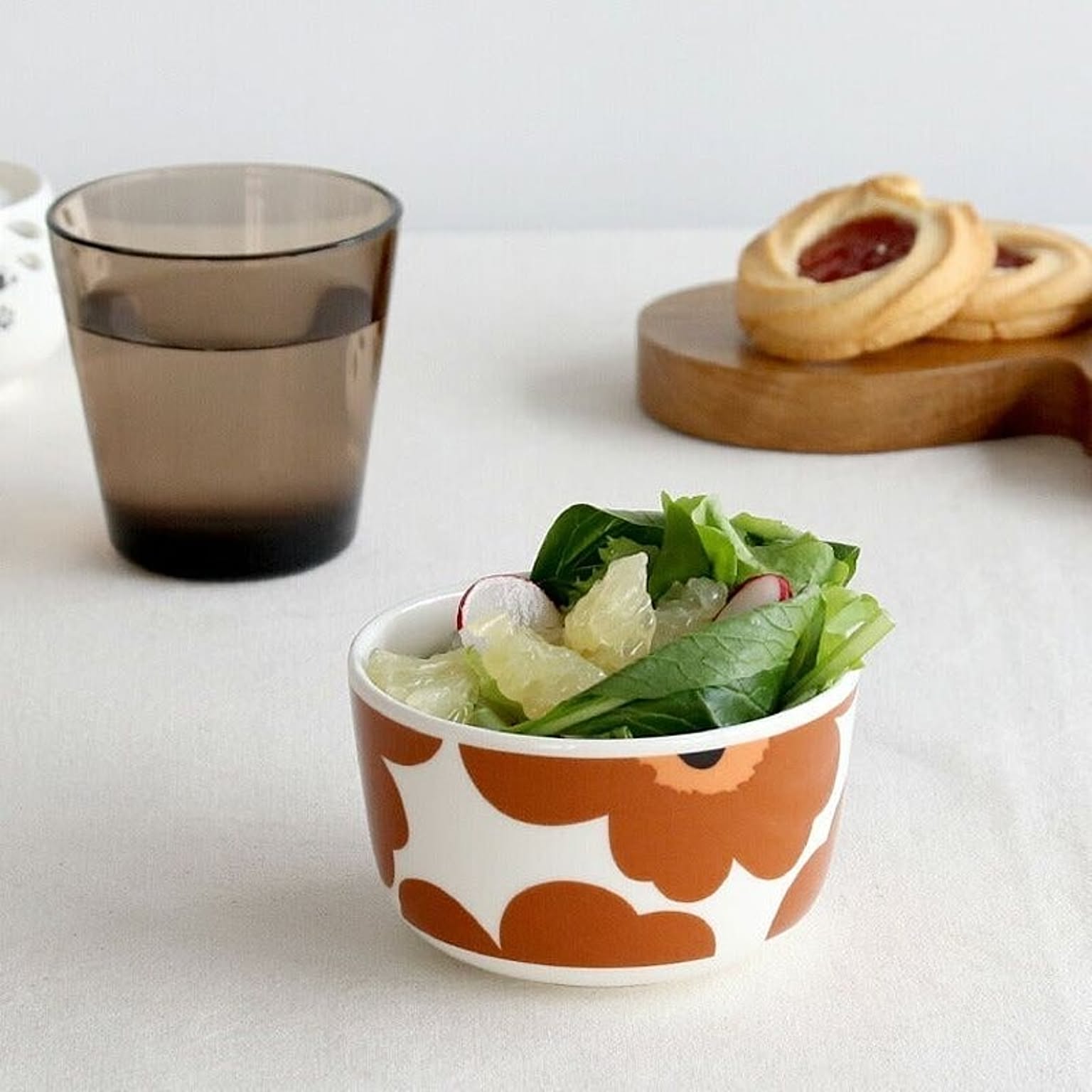 マリメッコ ウニッコ ボウル 250ml ホワイト/ブラウン/ブラック marimekko UNIKKO
