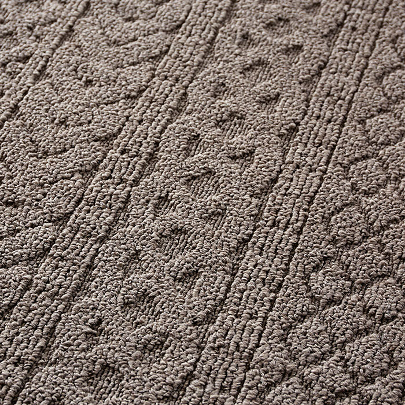 ラグ 洗える 日本製 130×185cm ラグマット カーペット 絨毯 長方形 薄手 リ ブ編み ケーブル編み ニット柄 アイボリー ブラウン カレン