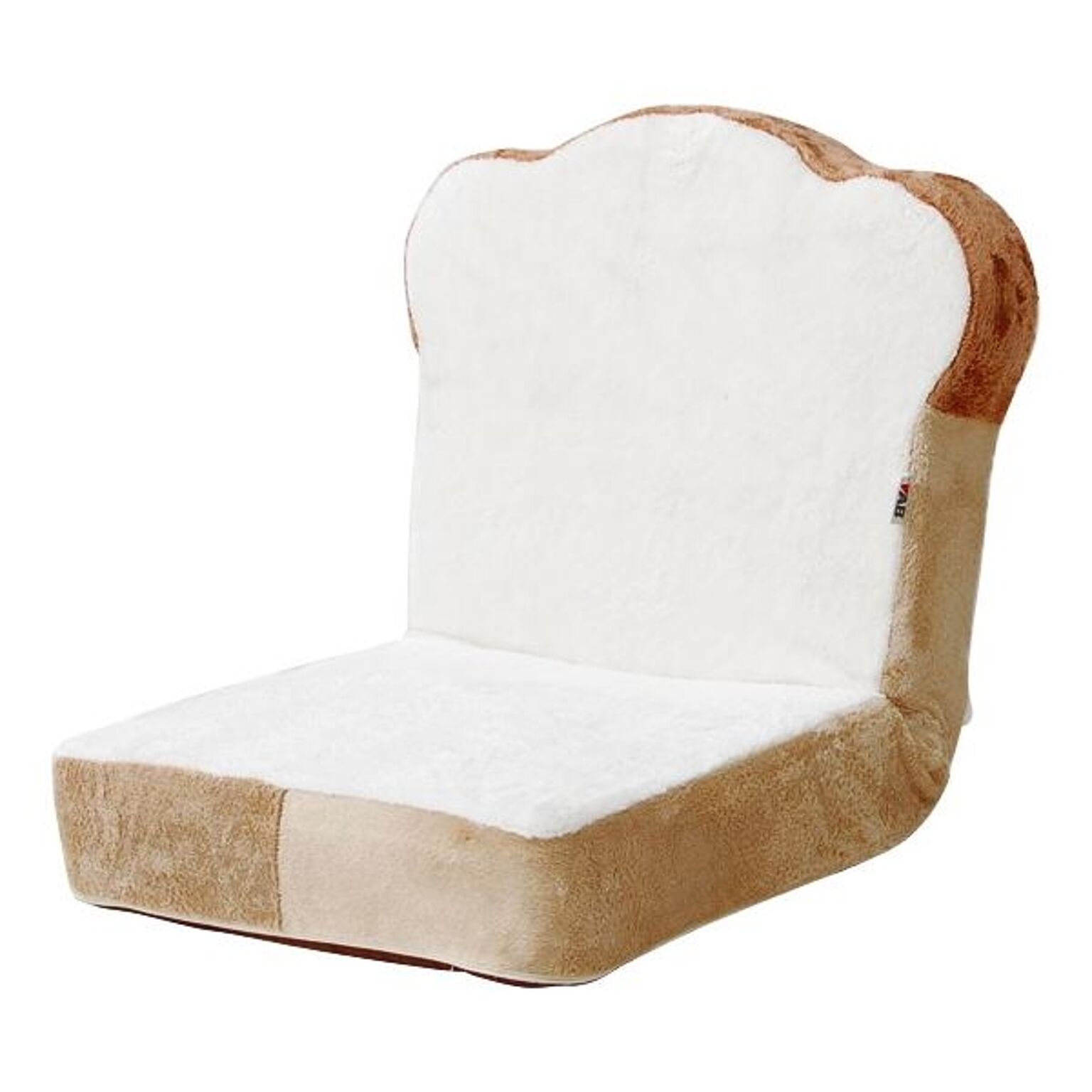 食パン 座椅子/パーソナルチェア 【1人掛け】 幅45cm 低反発ウレタン リクライニング スチールパイプ 〔リビング〕【代引不可】