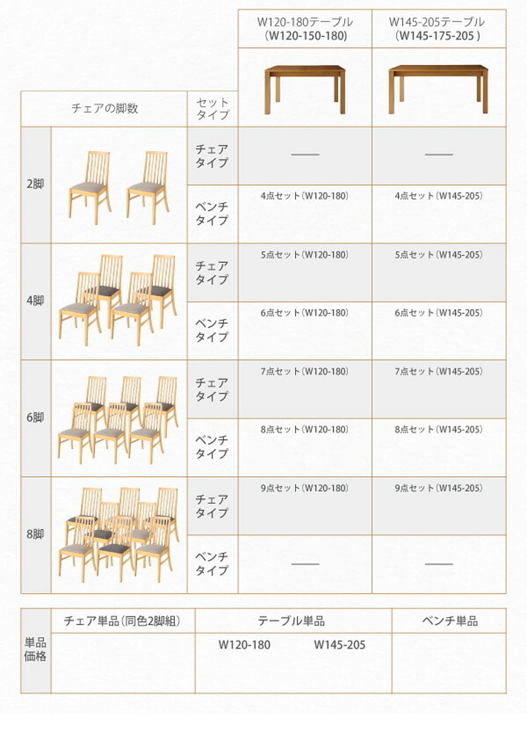 ダイニングテーブル