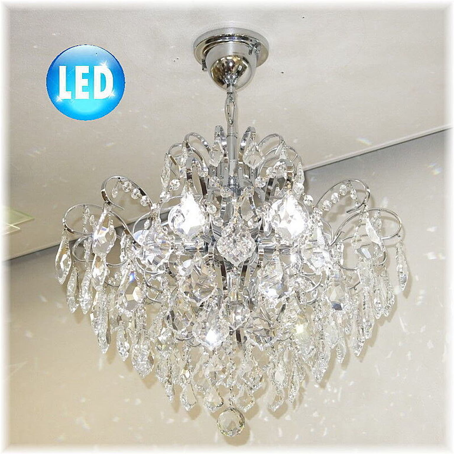 【LED付き！】新品 超豪華 綺麗な6灯 LED クリスタル シャンデリア 照明 照明器具 シャンデリア ペンダント 安い おしゃれ led 安い 北欧 アンティーク