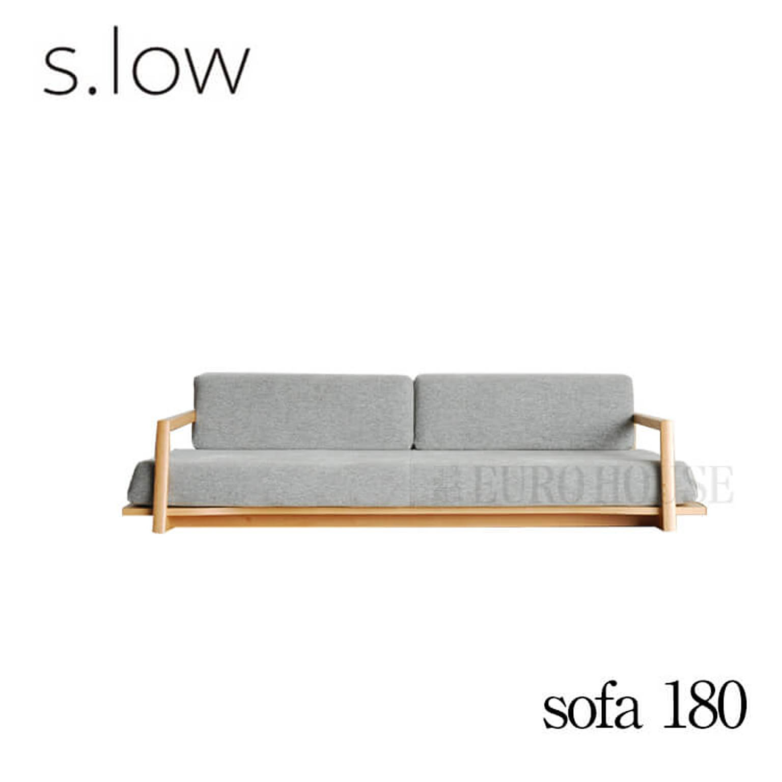 ソファ 2.5人掛け sofa 180 s.low エスロウ オーク リビング シンプル 国産 日本製 モリタインテリア 受注生産品 