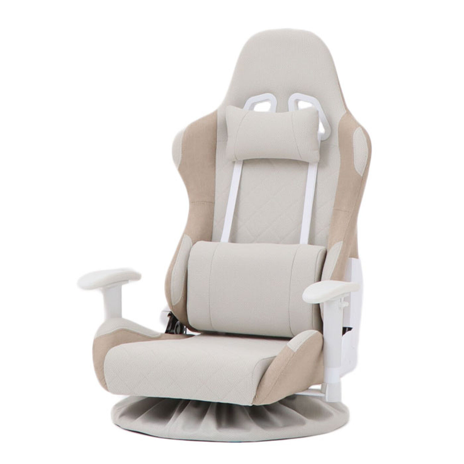 ヤマソロ PROST ゲーミング座椅子 リクライニング 360度回転 ラテベージュ 通販 家具とインテリアの通販【RoomClipショッピング】