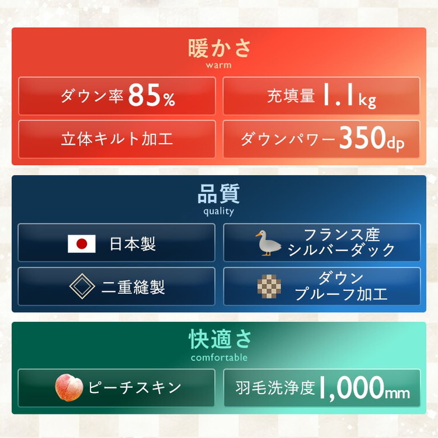 羽毛布団・羽根布団