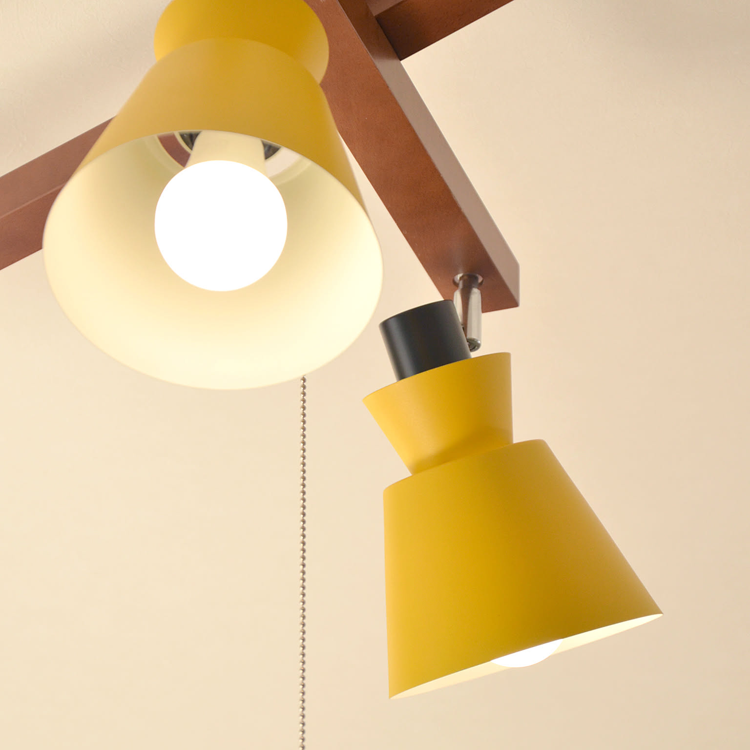 エルックス ROBBIN 4灯シーリングライト ワインレッド - 通販 | 家具と