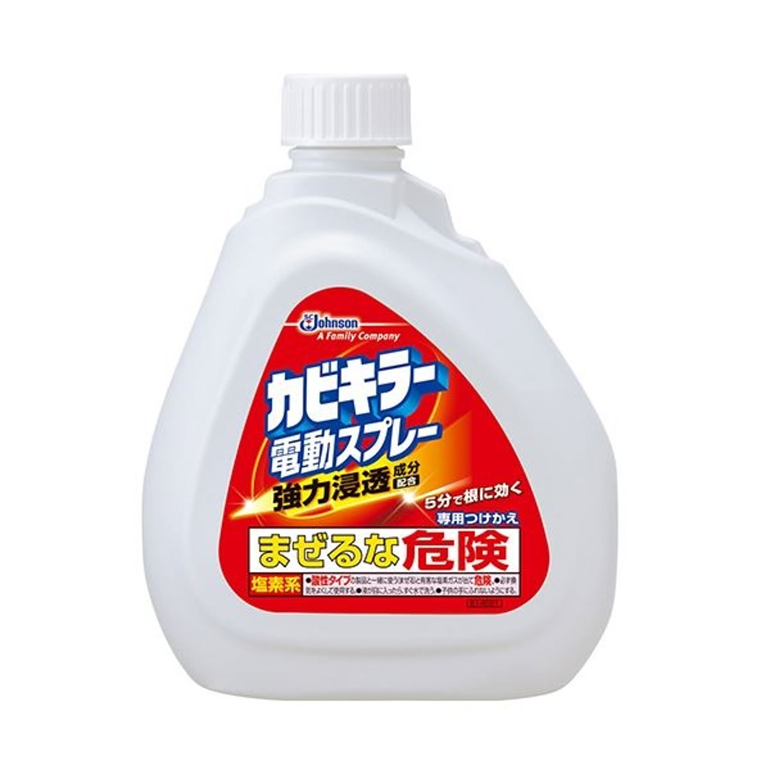 （まとめ）ジョンソン カビキラー 電動スプレーつけかえ用 750g 1本【×10セット】