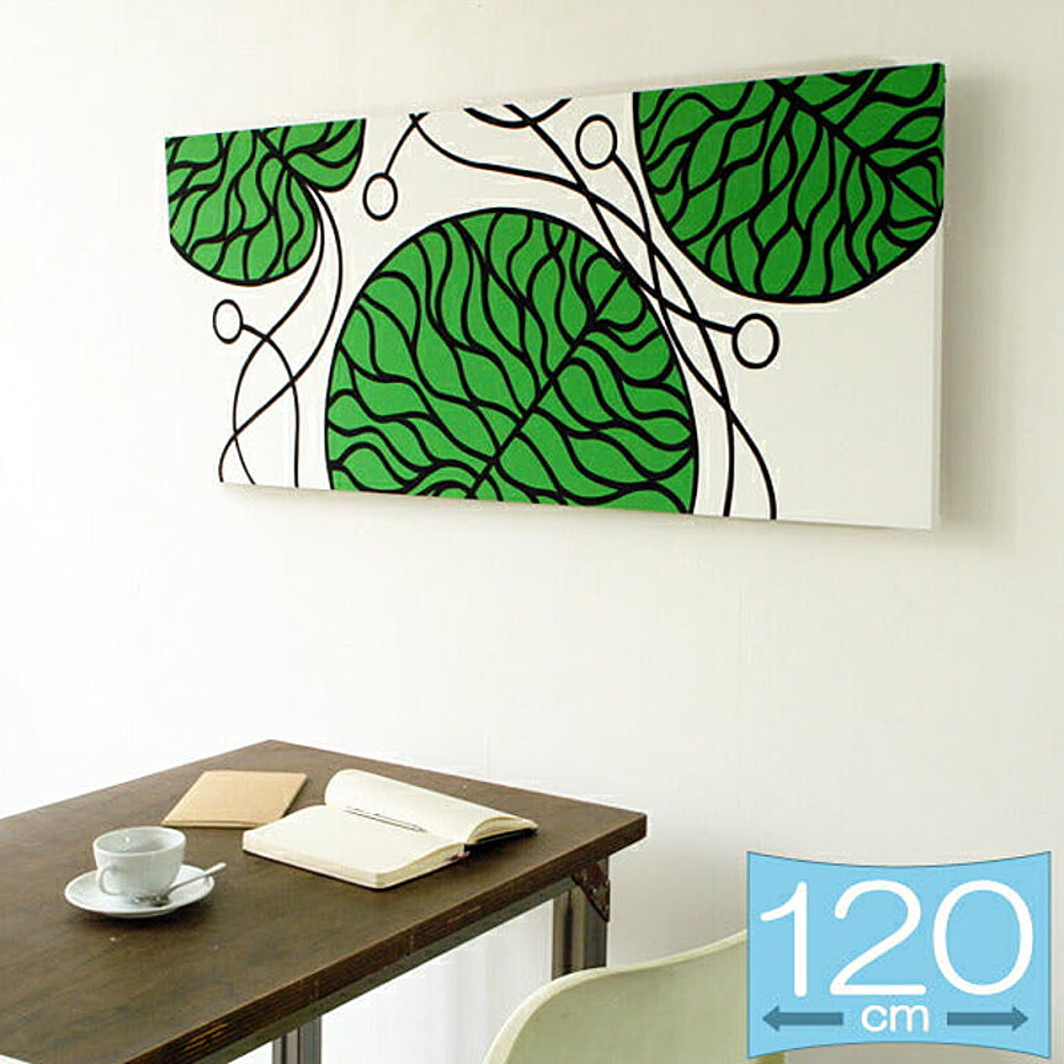 ファブリックパネル マリメッコ BOTTNA/GREEN 120×50cm