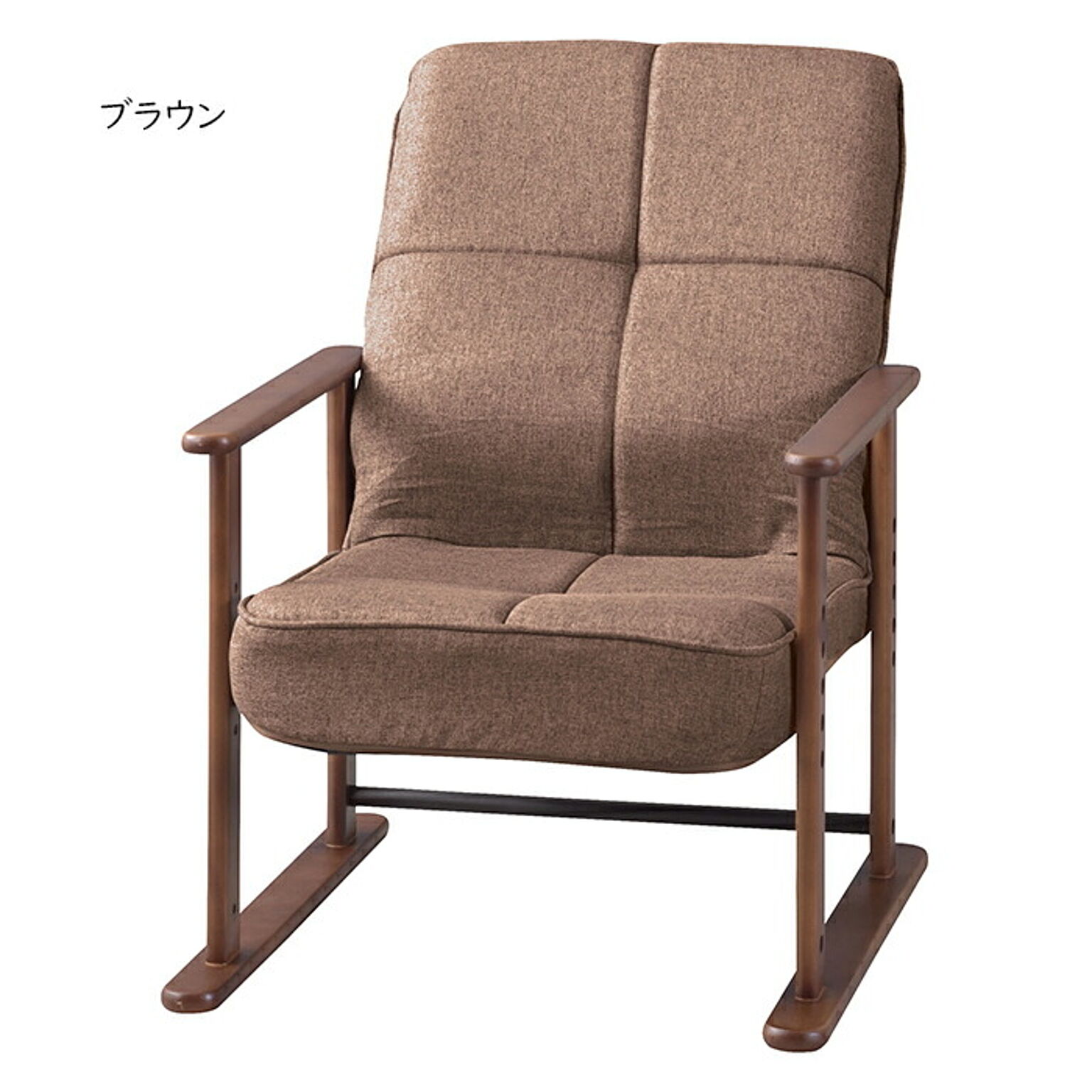 チェア 組立式 高座椅子 S LSS-34 幅56x奥行56.5〜74.5x高さ67.5〜85cm 東谷