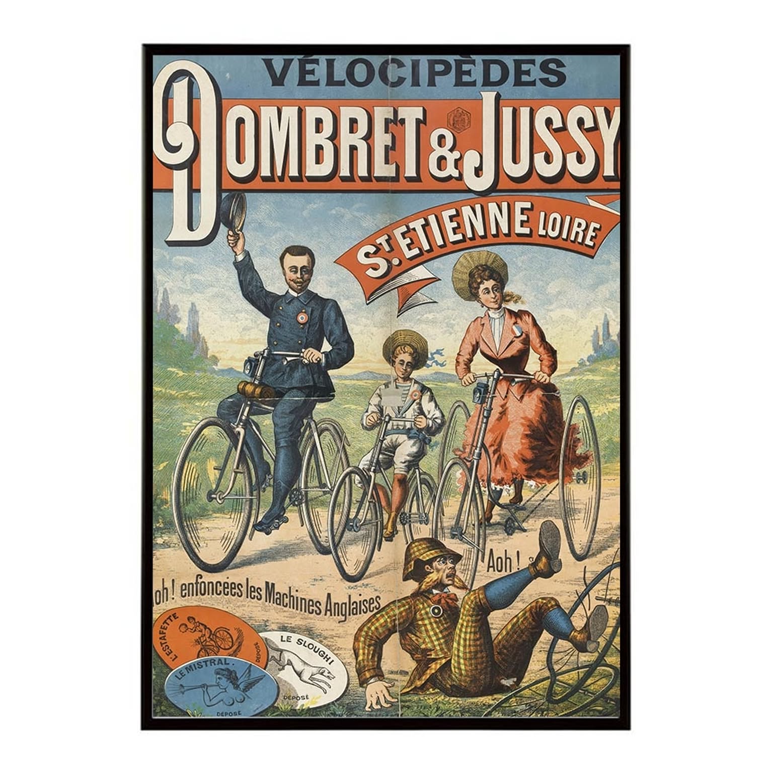 EFPI Velocipedes Dombret And Jussy St. Etienne Loi【bn-poster-1741
