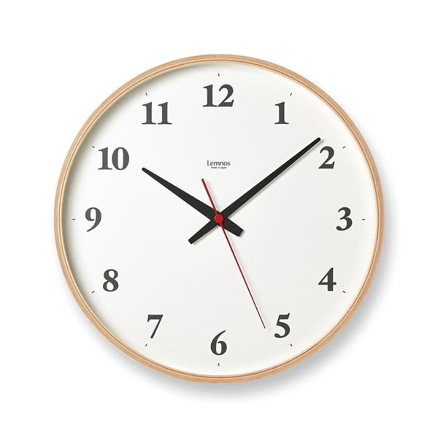 掛け時計 おしゃれ 北欧 時計 壁掛け 木製 壁掛け時計 Centaur Clock セントールクロック シンプル 静か 音がしない 静音 ナチュラル ブラウン スイープムーブメント オシャレ