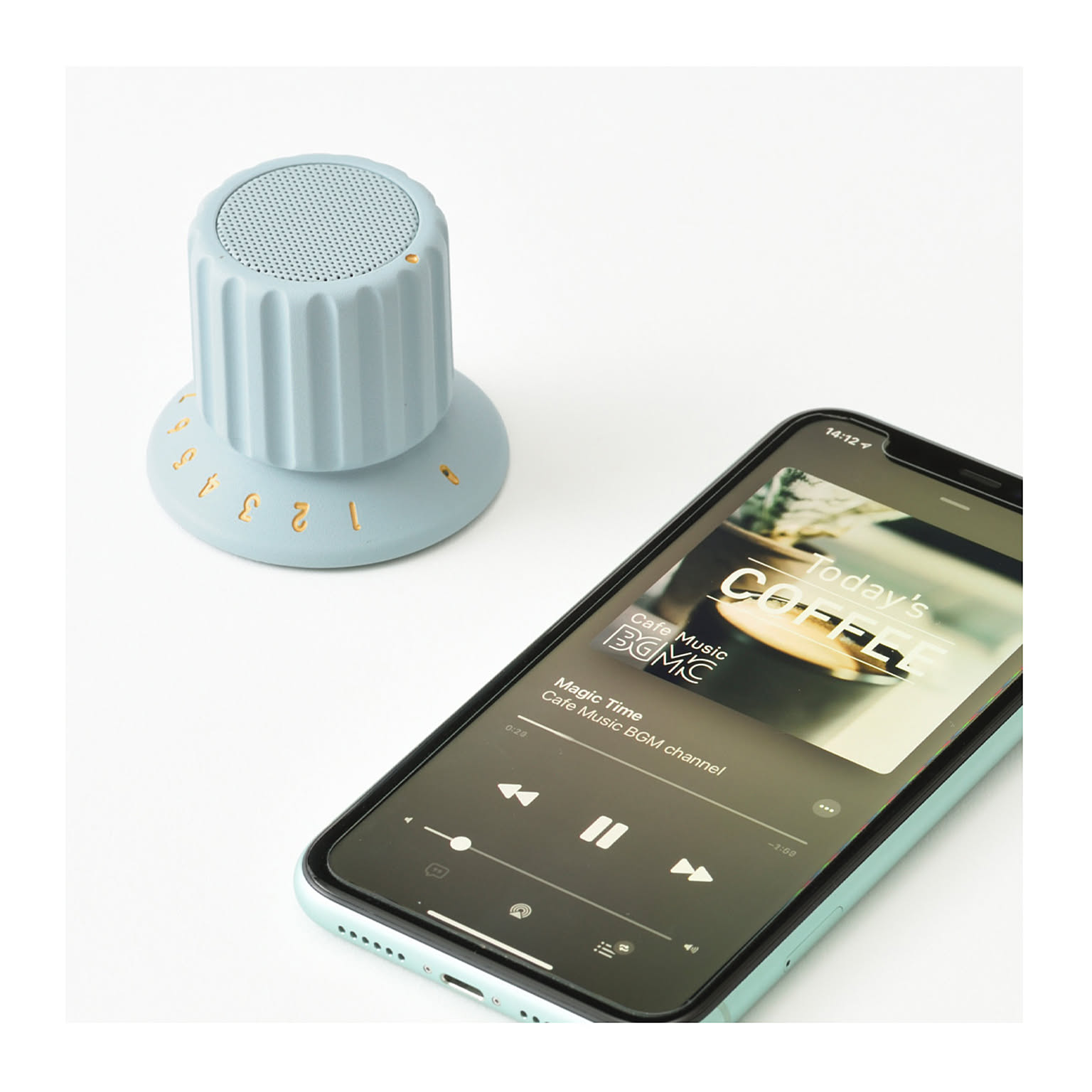 ブルーノ BRUNO Bluetooth スピーカー BDE060 ボリュームノブスピーカー ワイヤレス USB充電 防水 ハンズフリー通話