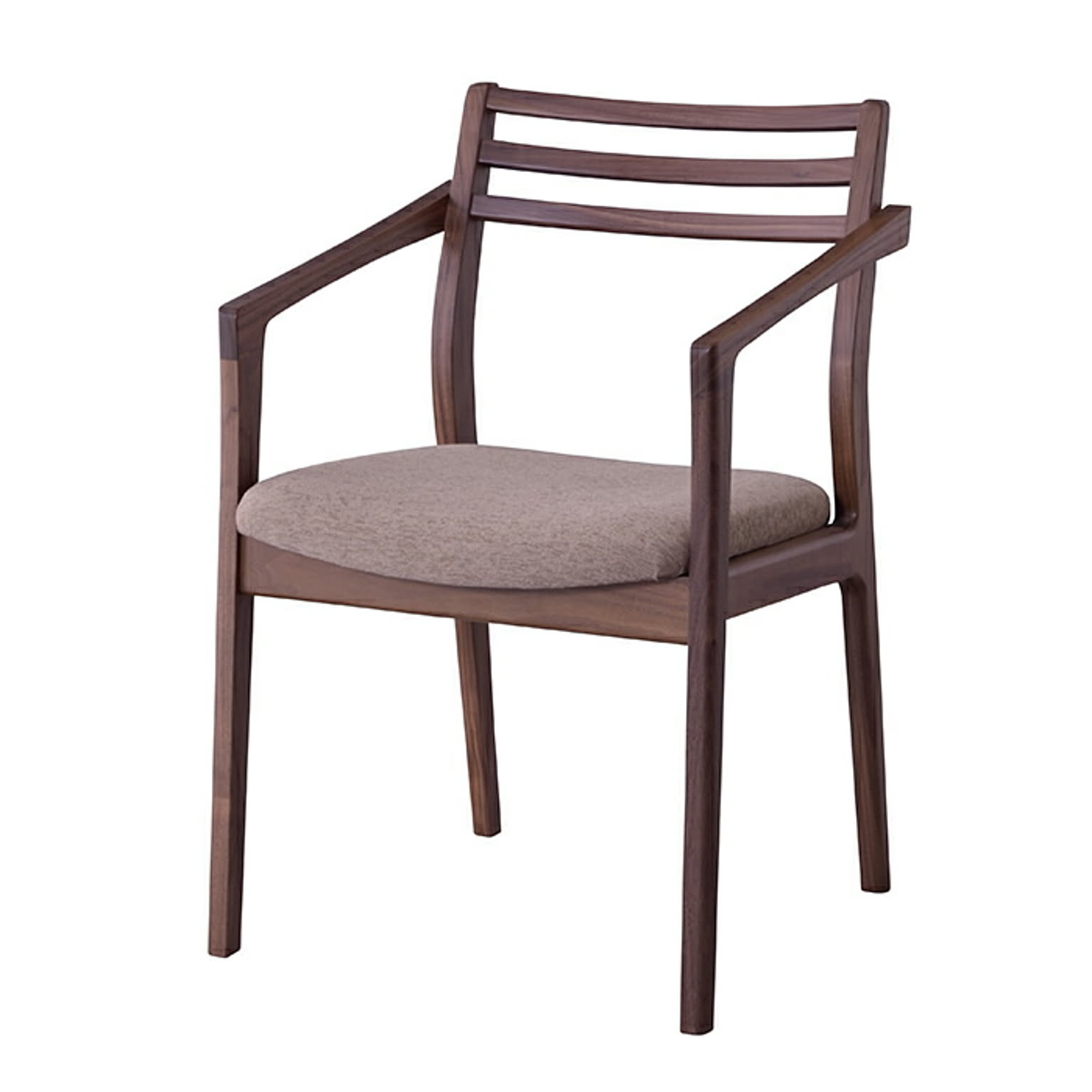 アームチェア 完成品 国産 JPC-124WAL 幅50x奥行51x高さ76.5cm 東谷