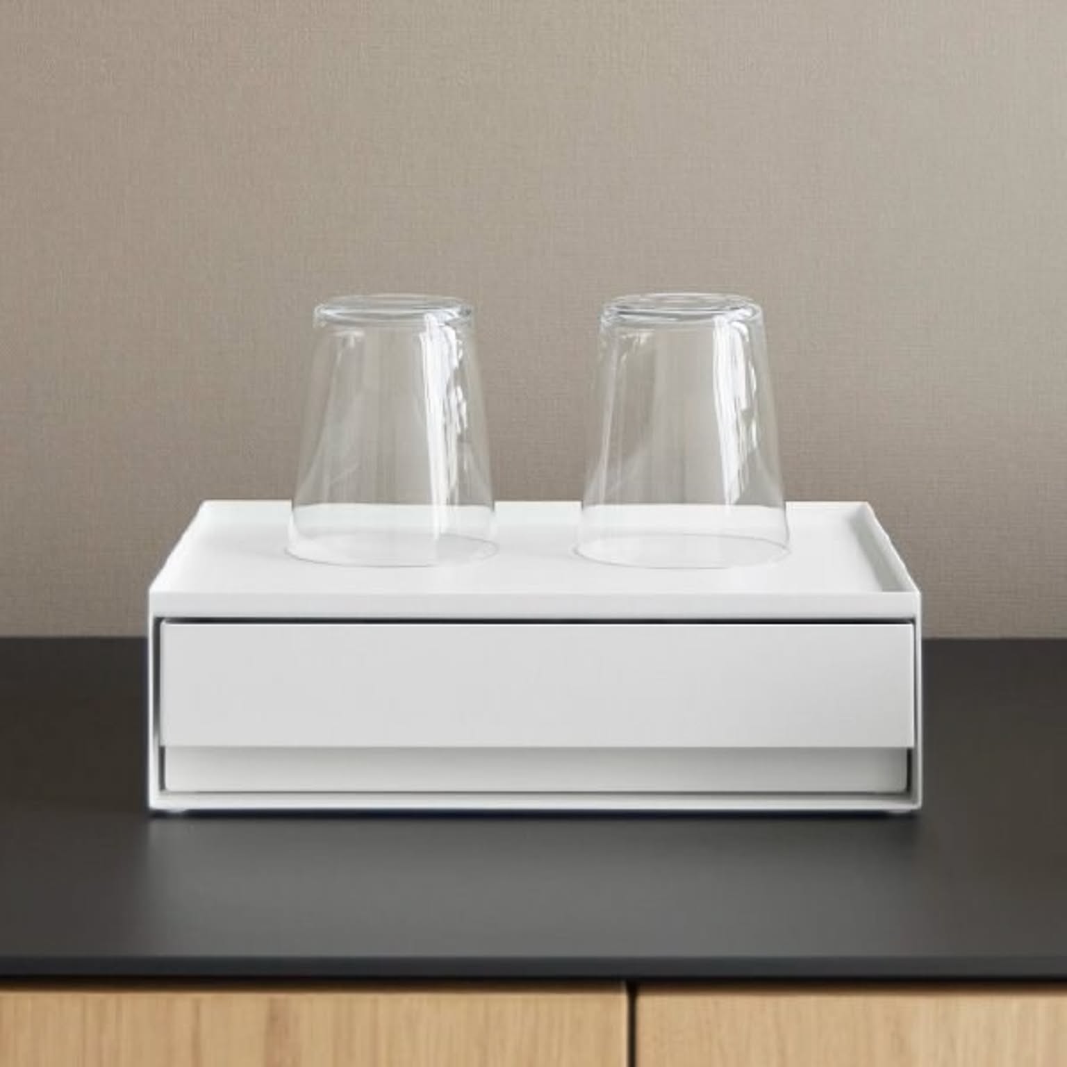 山崎実業 トレー付きアメニティ引き出し収納 タワー towe