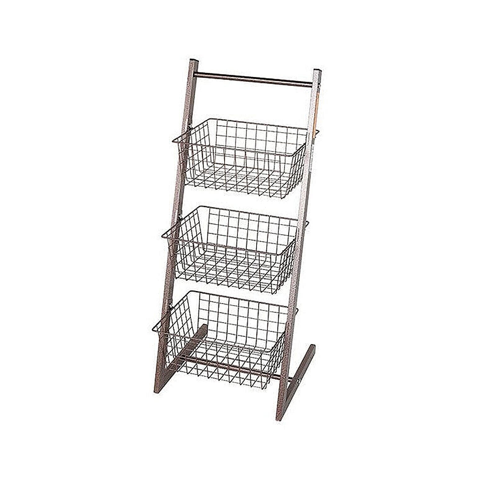 ラック 組立式 SLANTING WIRE RACK M 幅315x奥行360x高さ745mm ダルトン