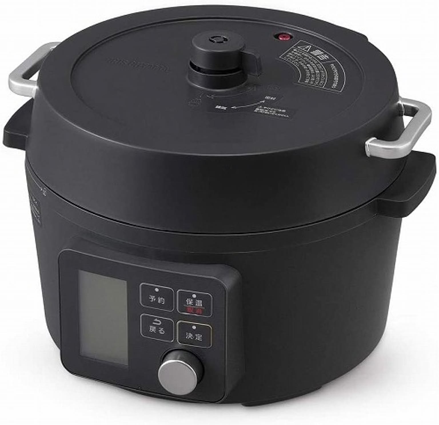 自動調理器 アイリスオーヤマ 電気圧力鍋 1台7役 80種類のレシピ本付き 時短・簡単・手軽調理鍋 4.0L ブラック KPC-MA4-B