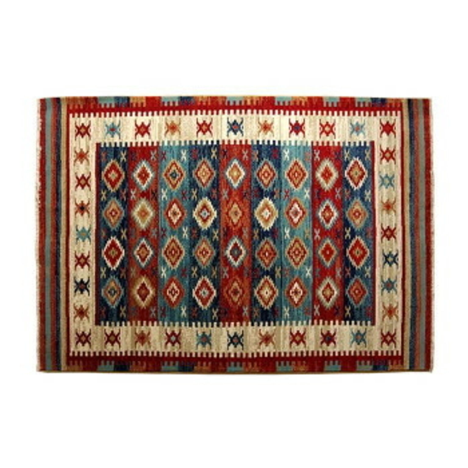 モルドバ製 ウィルトン織り カーペット キリム 約160×230cm レッド 2352339