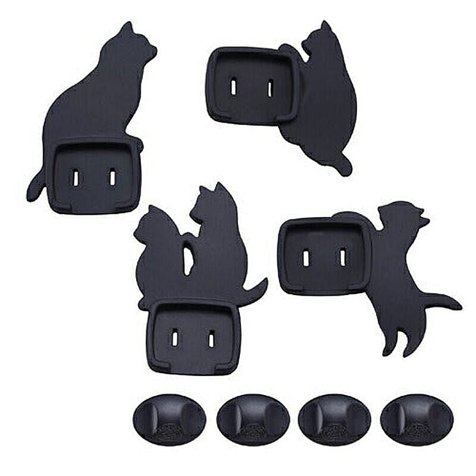 旭電機化成 ねこのコンセントカバー 4個セット 811327 管理No. 4962644941551