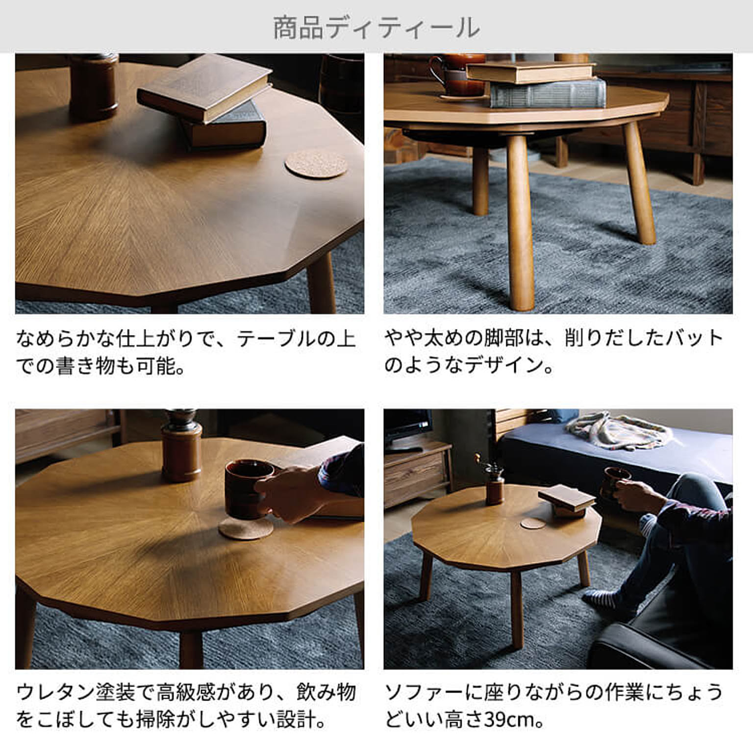 楽天市場】《東谷》こたつテーブル 80×80 12角形 多角形 こたつ