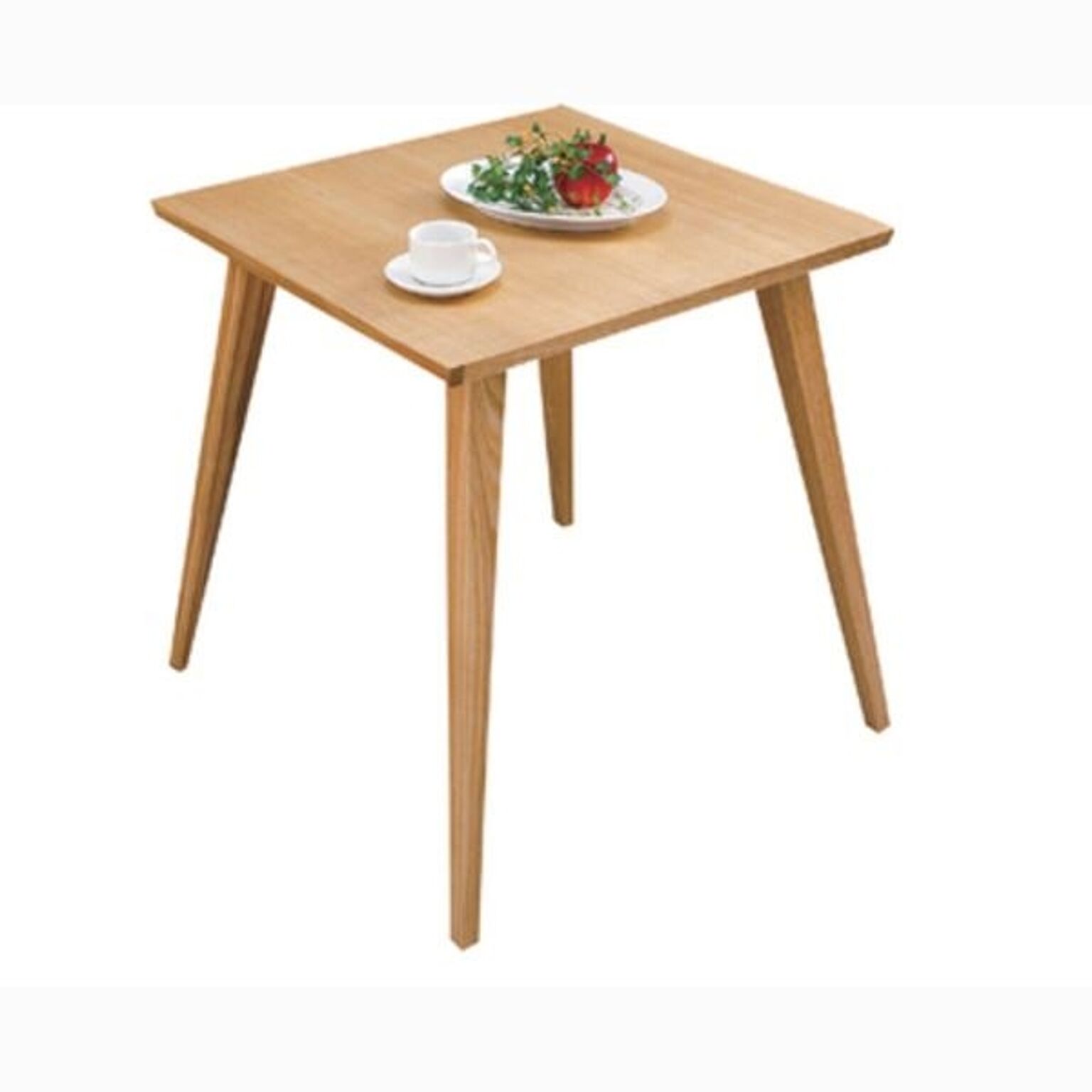 単品ダイニングテーブル バンビ 正方形 木製 2人掛けサイズ CL-786TNA ナチュラル
