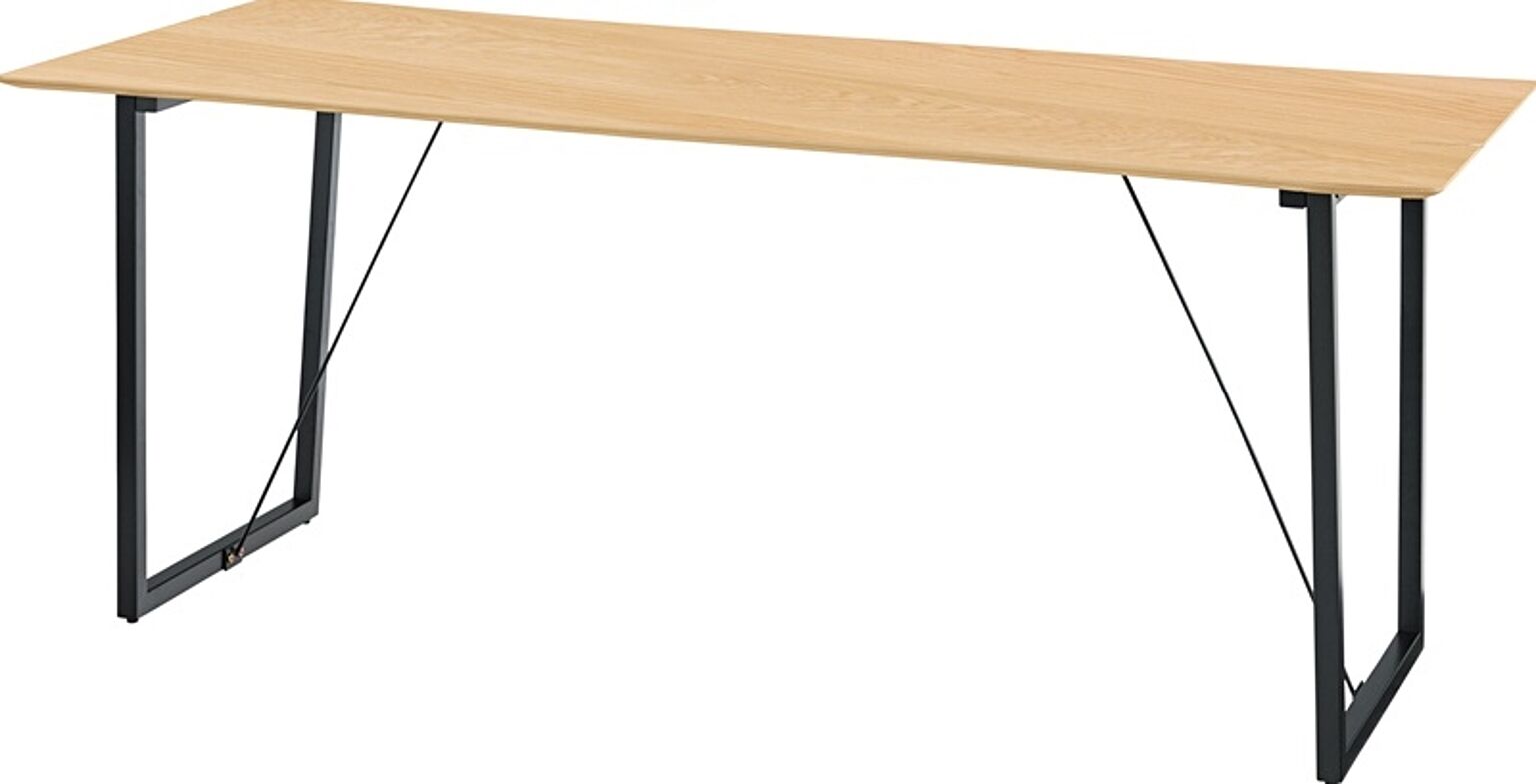 ルカ ダイニングテーブル W180×D80×H73 ナチュラル