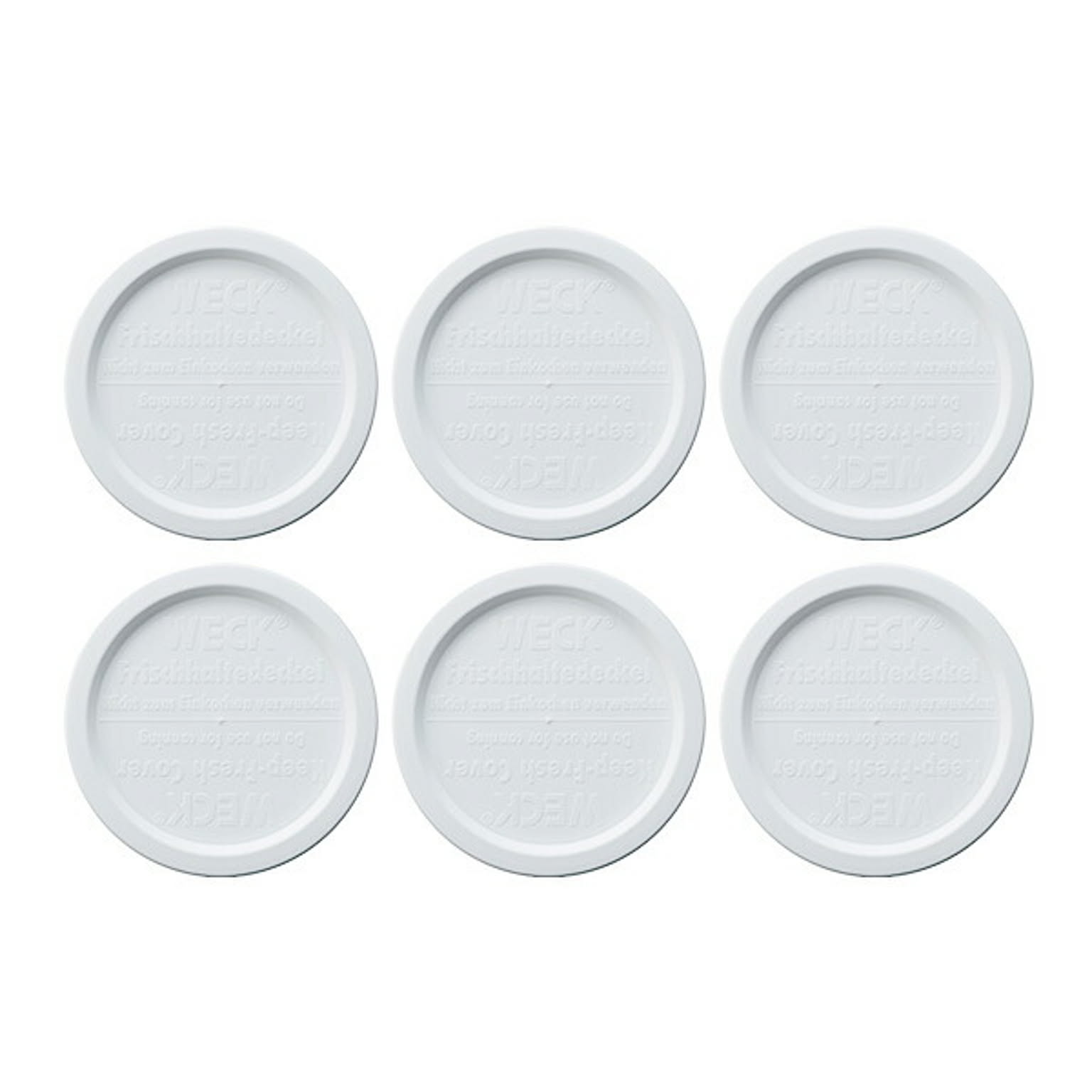 プラスチックカバーL 6個セット WECK マークスインターナショナル WE-005