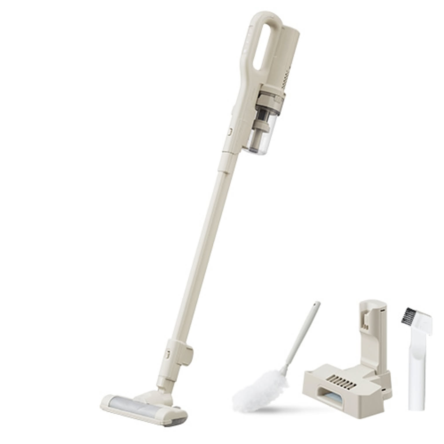 【商品確認】MagiCaleena 掃除機 コードレス サイクロン 超軽量 自走式 モップ付 置くだけで充電 SCD-123P