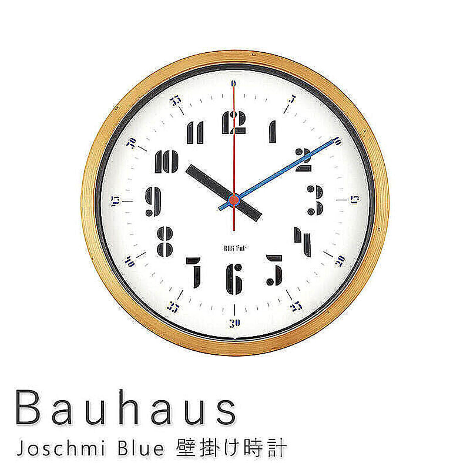 Bauhaus（バウハウス） Joschmi Blue 壁掛け時計 m11679