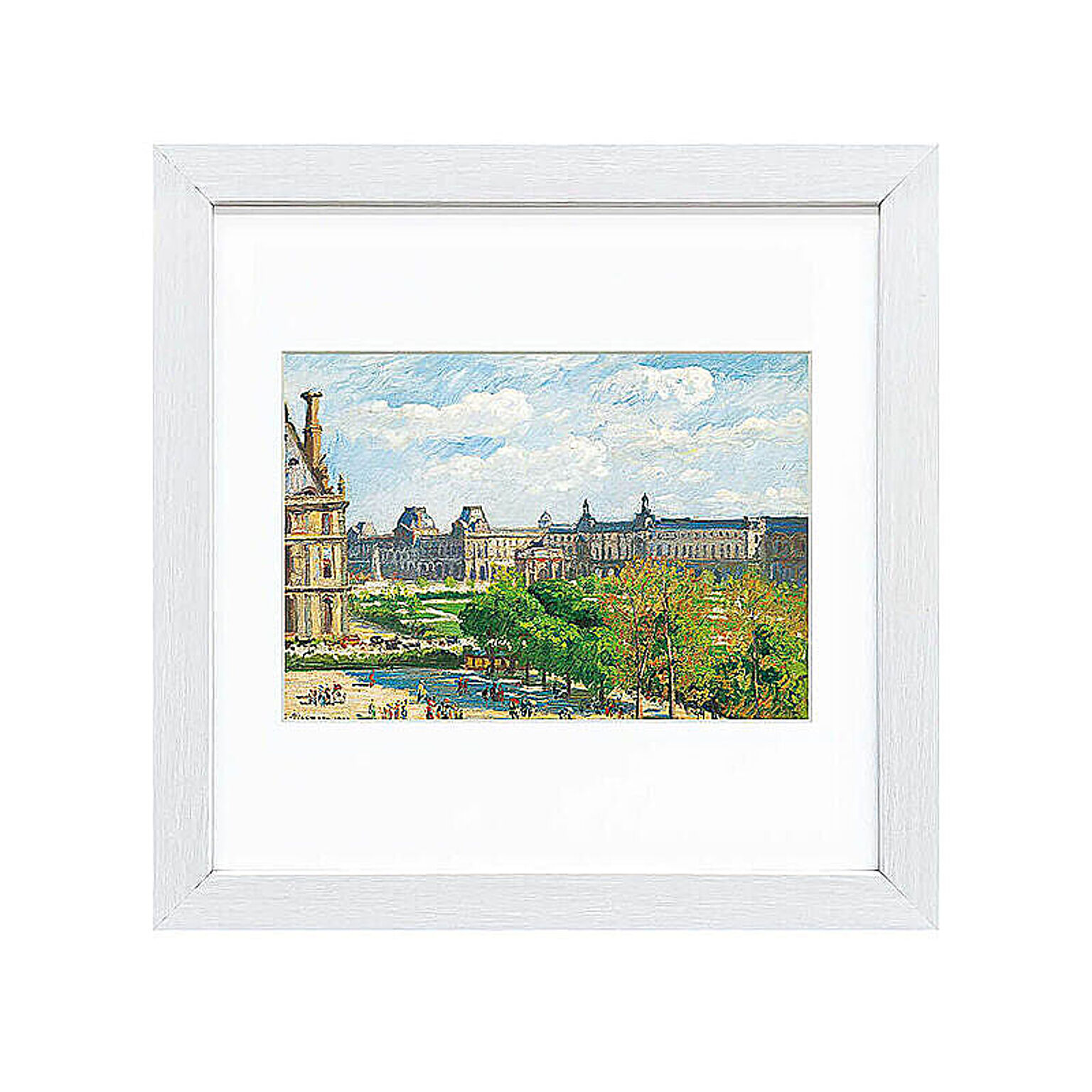 Camille Pissarro（カミーユ ピサロ） カルーゼル広場、パリ アートポスター（フレーム付き） m11443