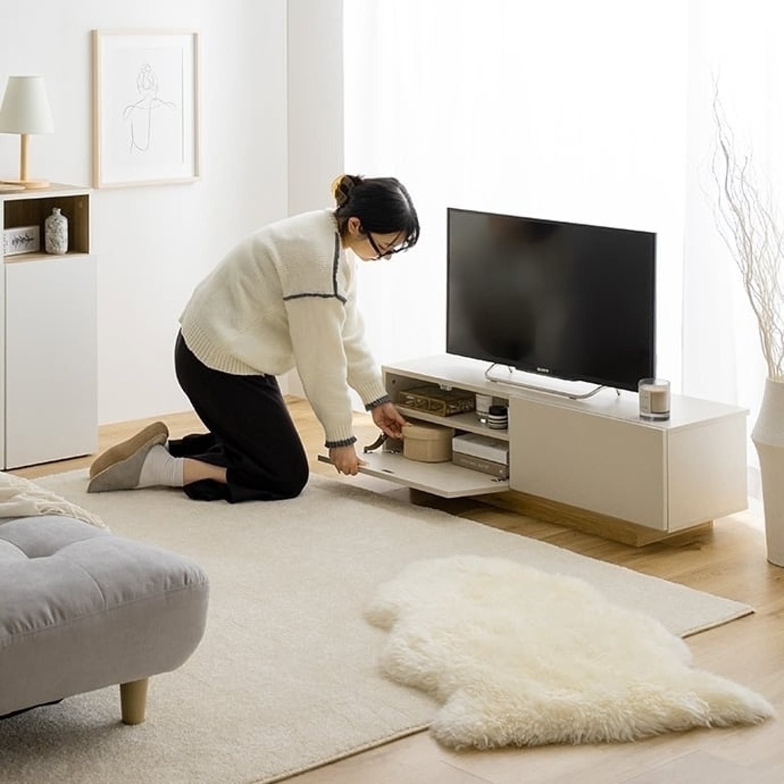 ロータイプテレビ台