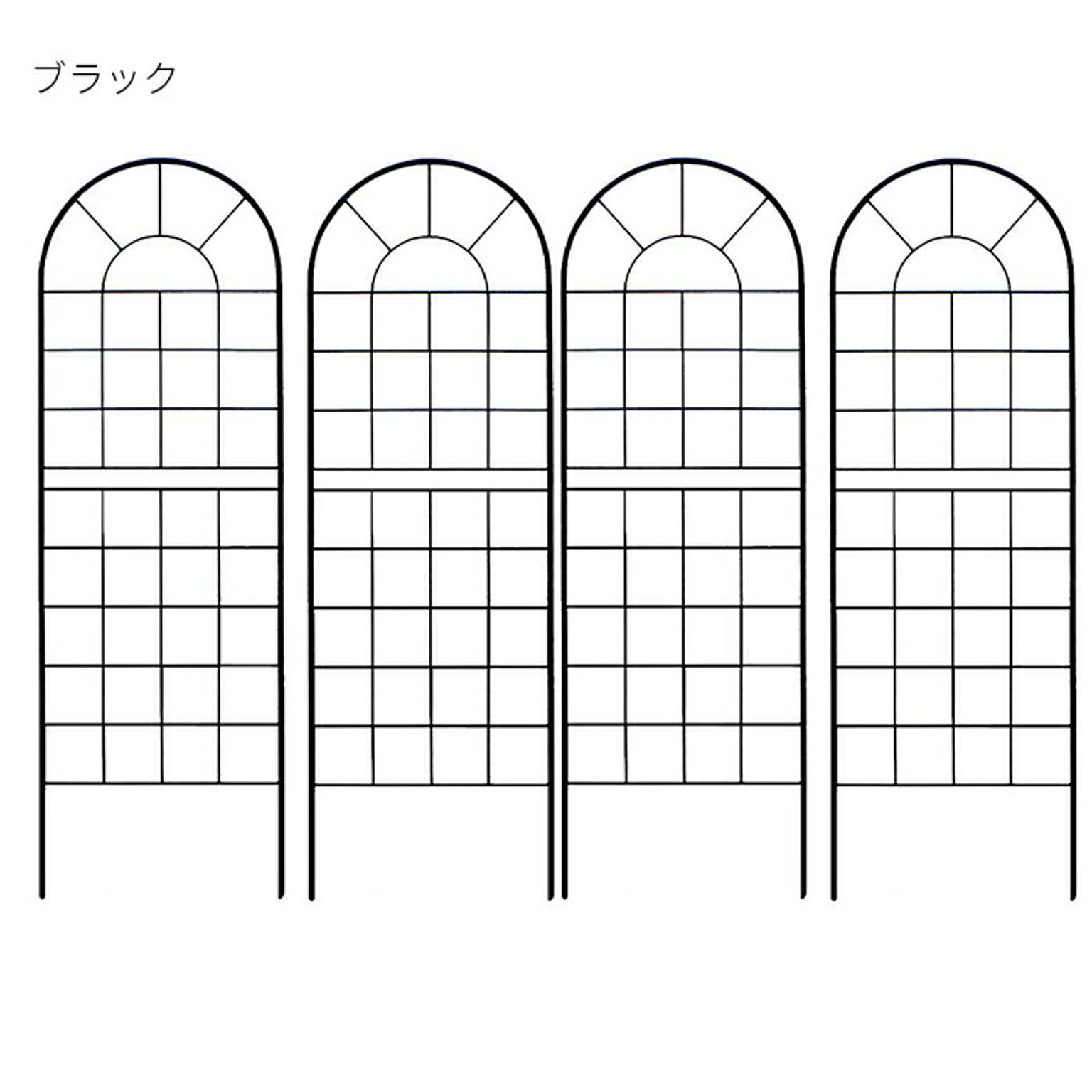 フェンス 組立式 4枚組 クラシックフェンス 150 ロータイプ YB015L-4P 幅500x奥行13x高さ1560mm 住まいスタイル