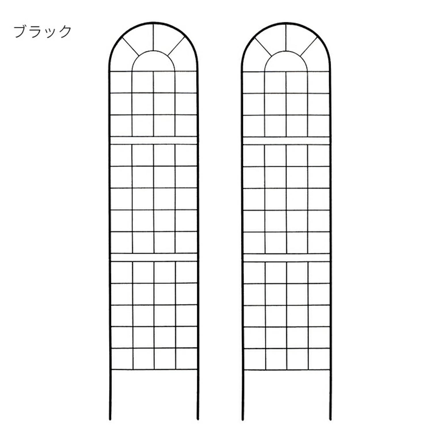 フェンス 組立式 2枚組 クラシックフェンス 220 ハイタイプ YB016H-2P 幅500x奥行13x高さ2200mm 住まいスタイル