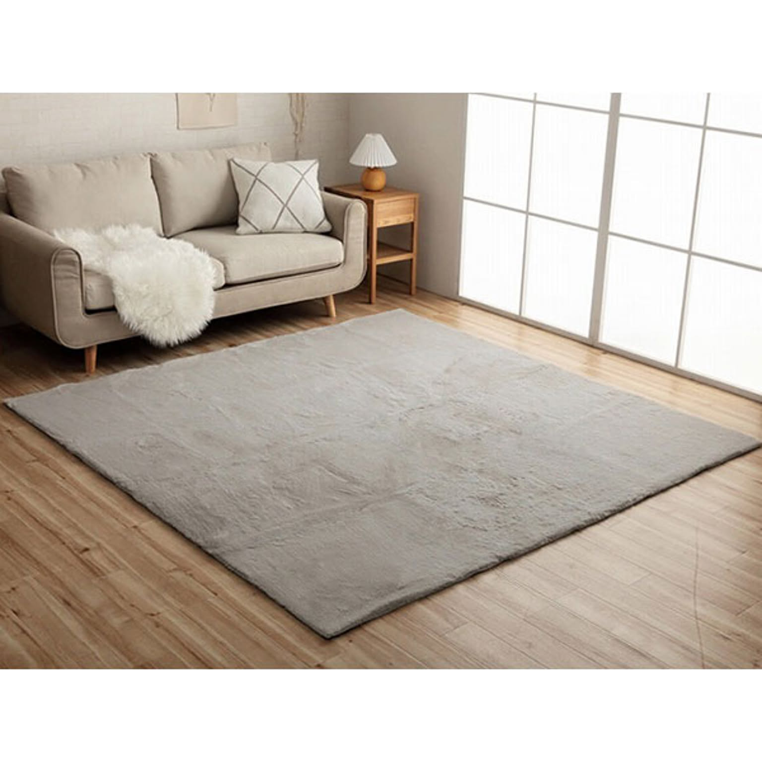 ラピアス ラグ PGY 200×200cm イケヒコ イケヒコ・コーポレーション 1280311131203