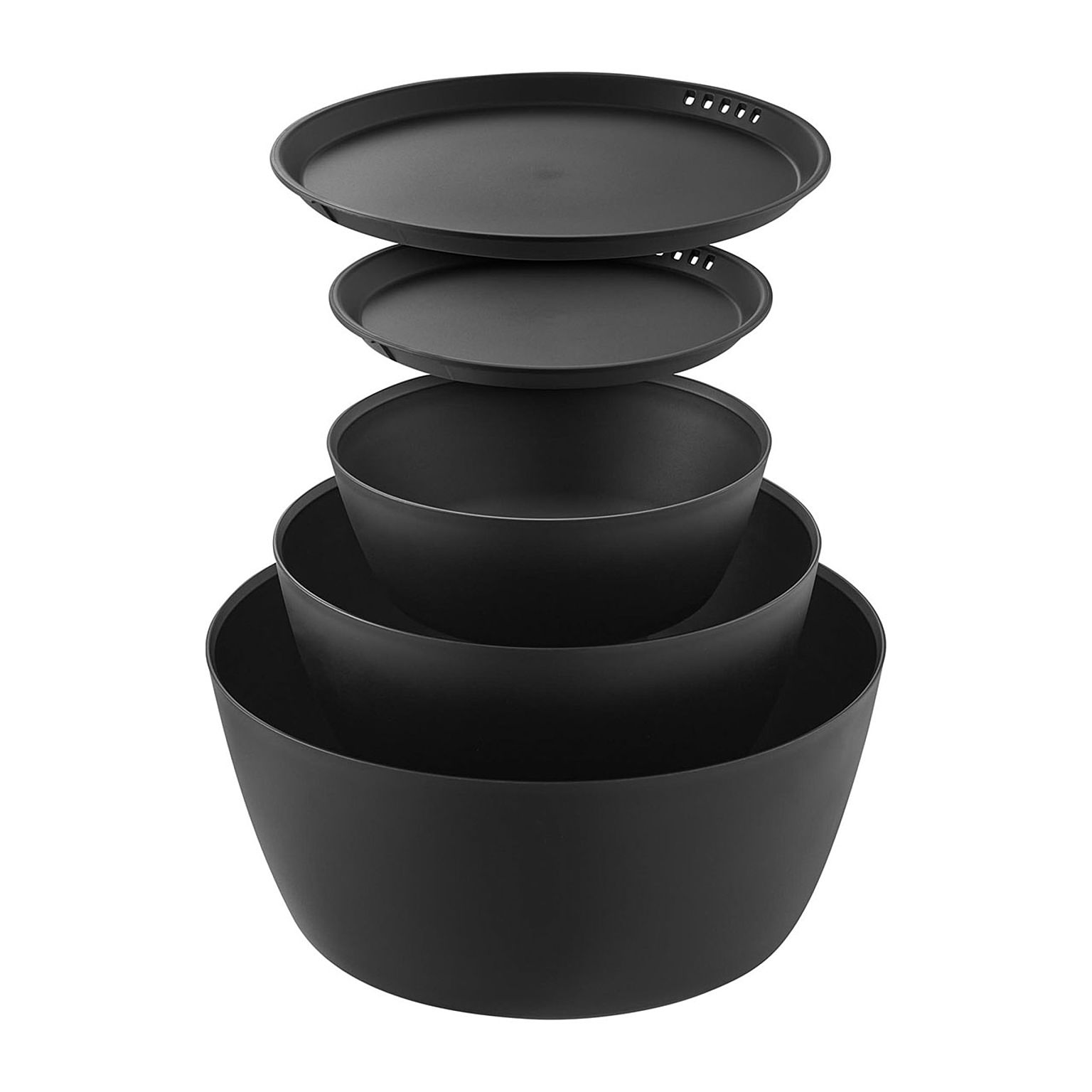 tower タワー (山崎実業) 傾けて混ぜやすい調理ボウル 5点セット 電子レンジ対応 Microwave-Safe Cooking Bowl 5-Piece Set キッチンツール 調理器具 製菓