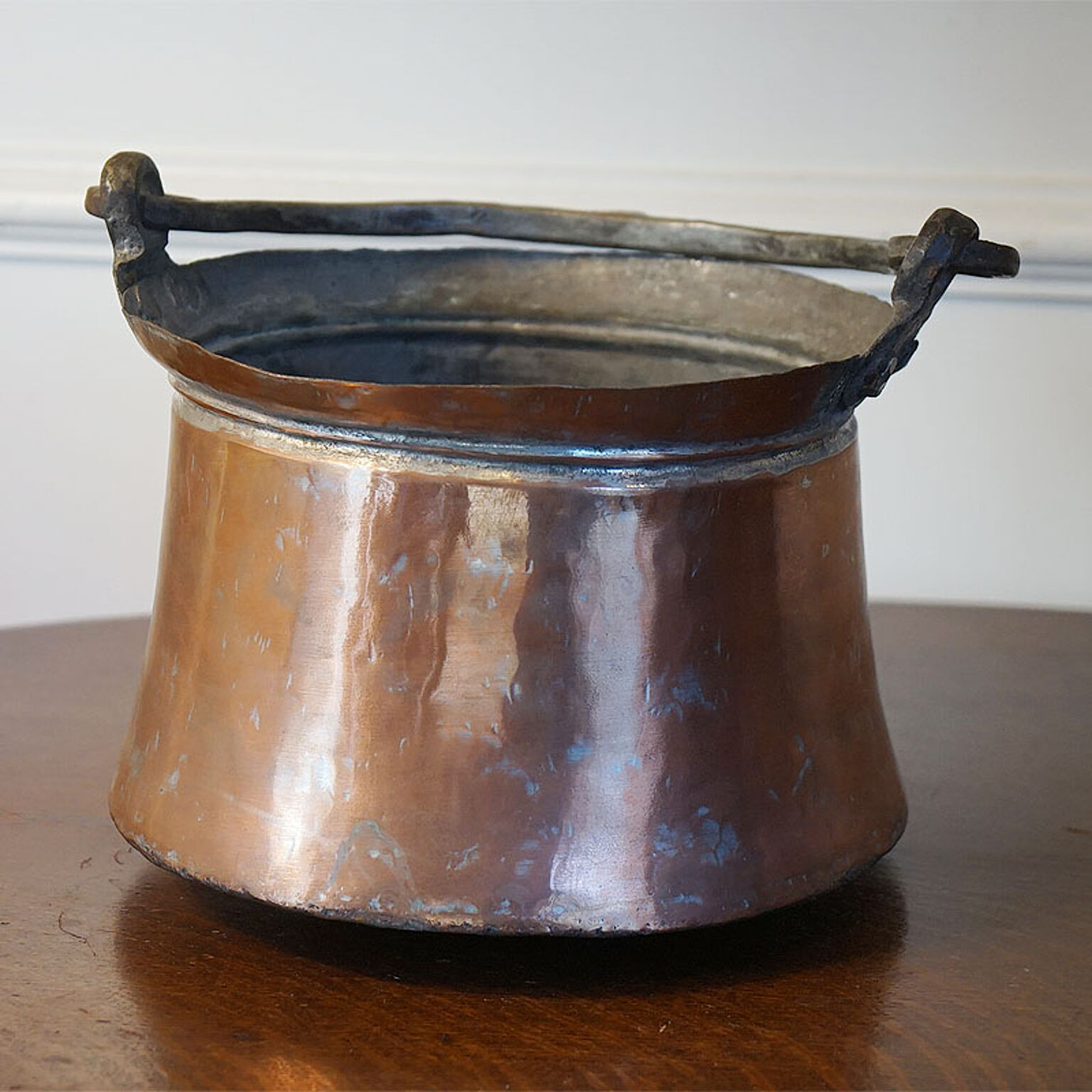 プランターカバー 鉢カバー 銅製 トルコ製 取手付 ハンドメイド