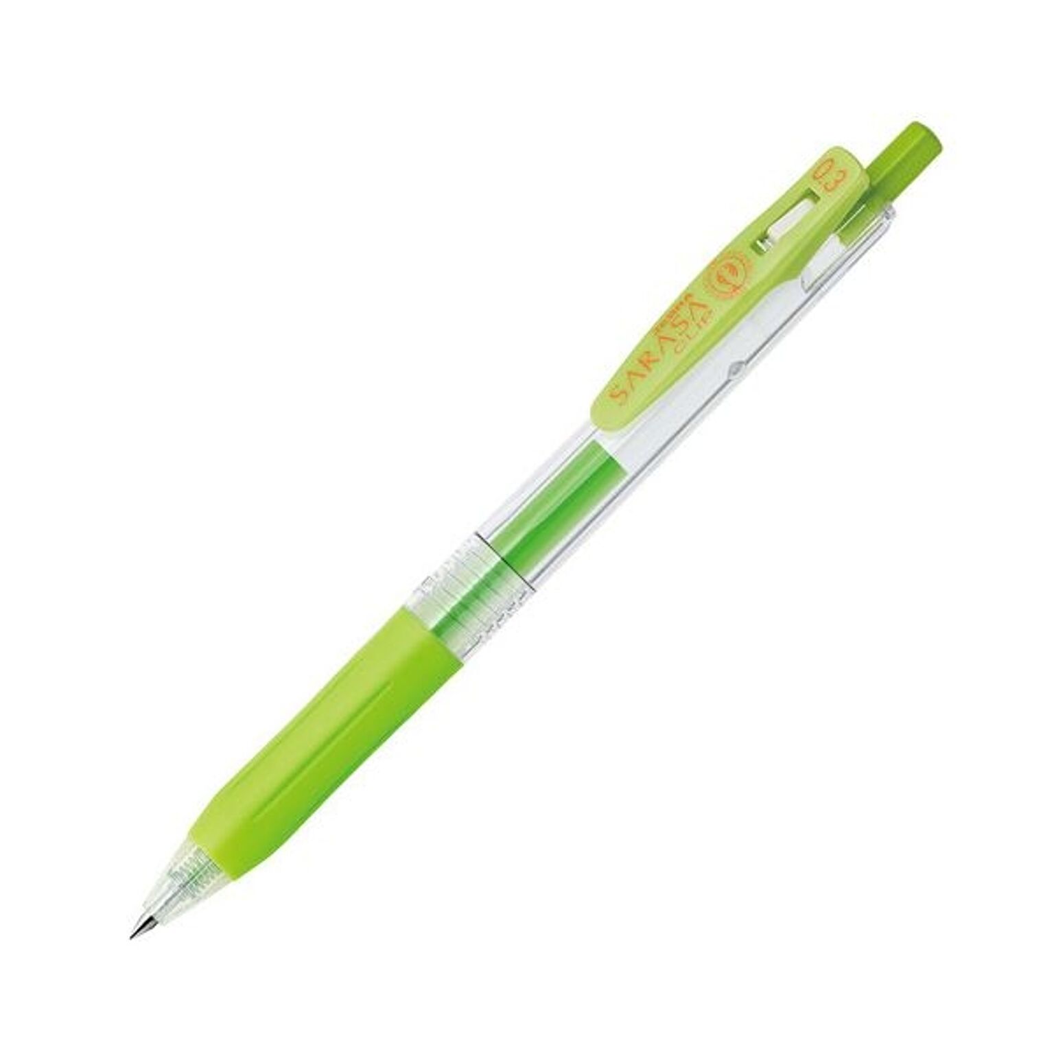 (まとめ) ゼブラ ゲルインクボールペン サラサクリップ 0.3mm ライトグリーン JJH15-LG 1本  【×100セット】
