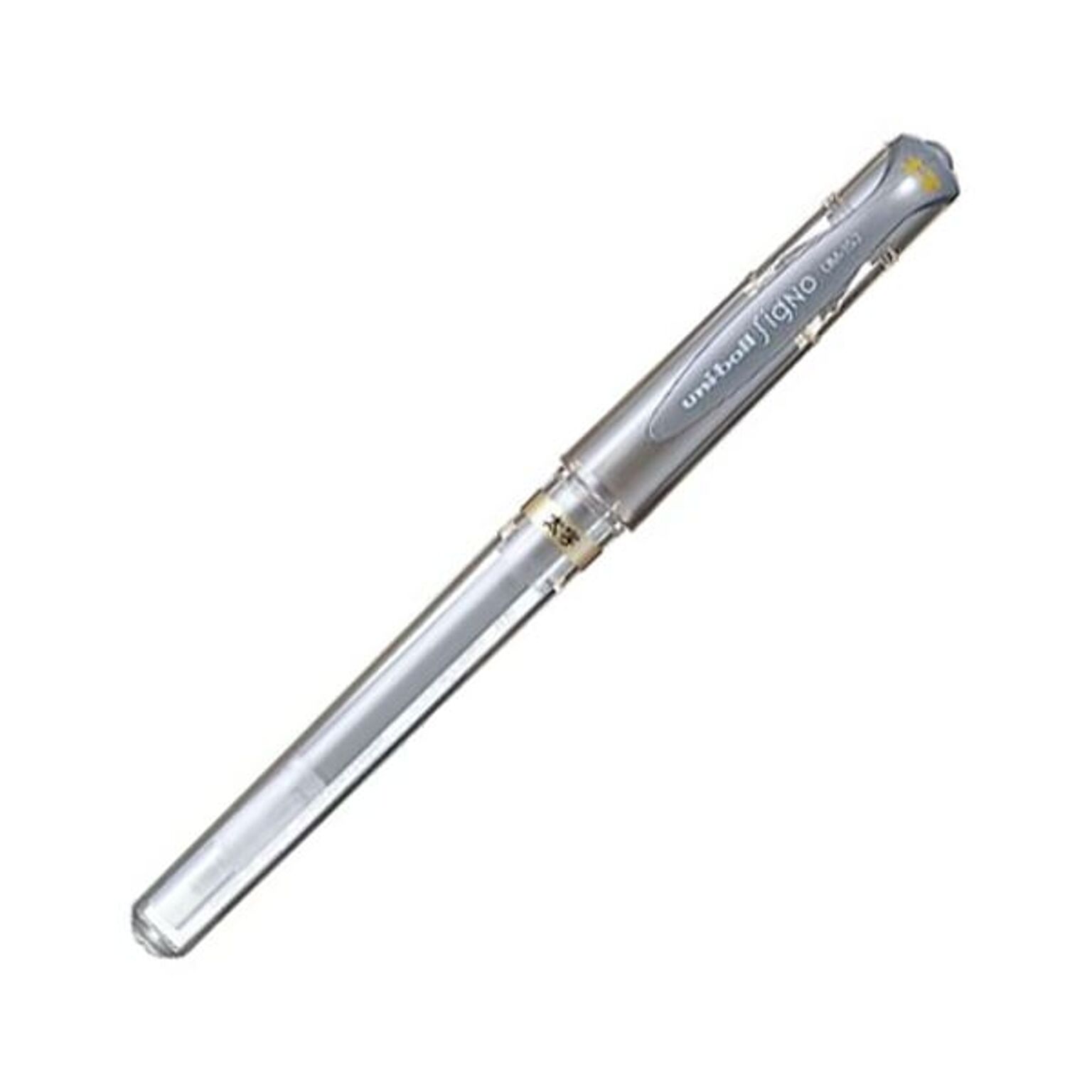 (まとめ) 三菱鉛筆 ゲルインクボールペン ユニボール シグノ 太字 1.0mm 銀 UM153.26 1本  【×100セット】