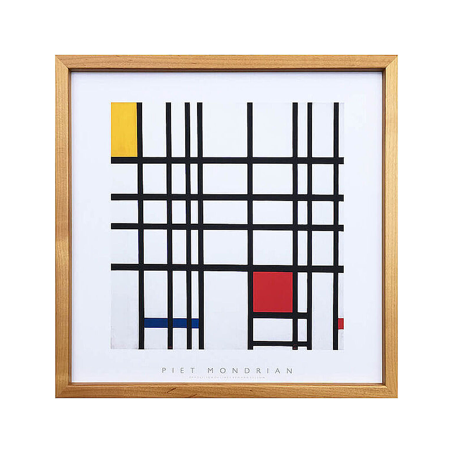 Piet Mondrian（ピエト モンドリアン） Opposition of Lines;Red and Yellow アートポスター（フレーム付き） m11900
