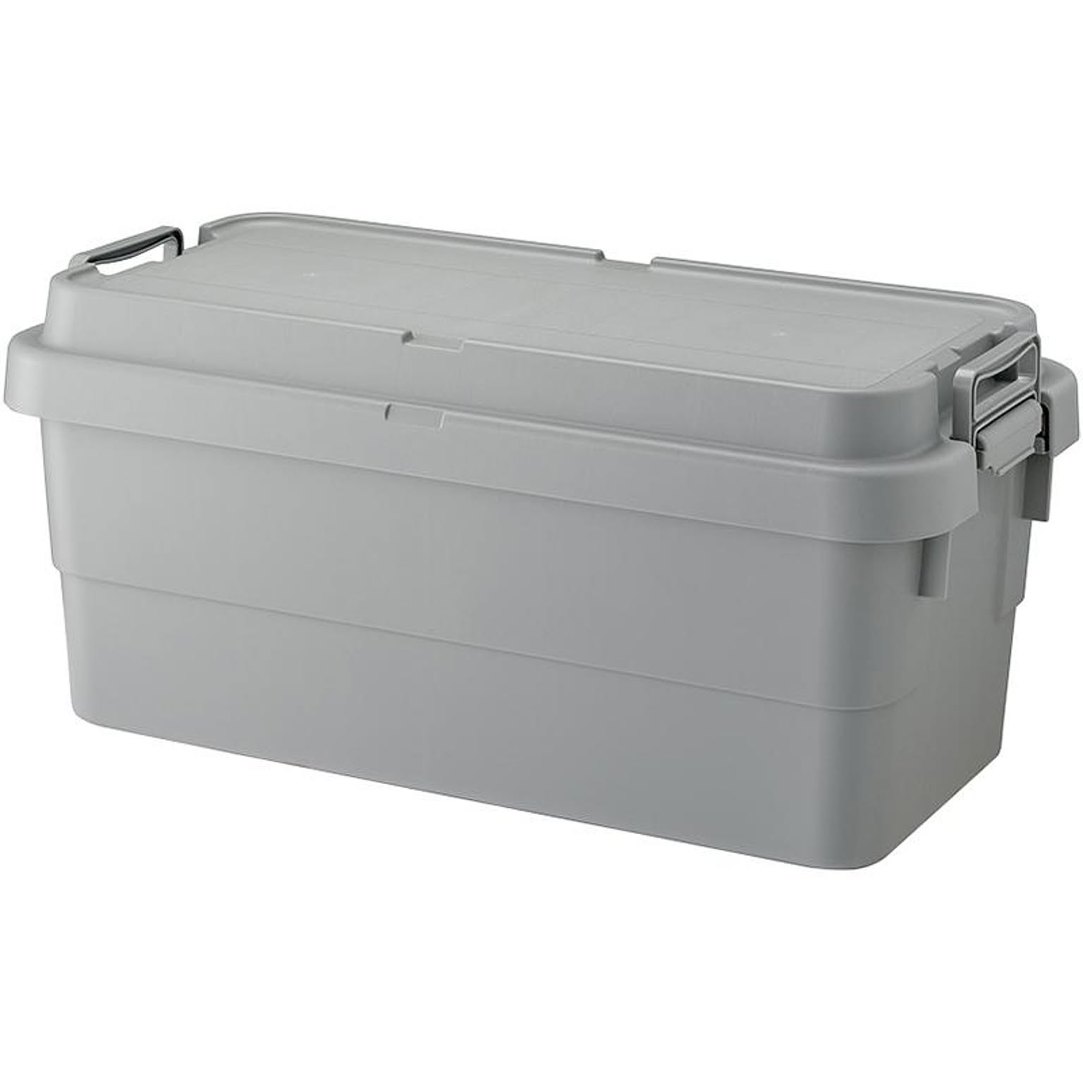 コンテナボックス 屋外 70L 収納 キャンプ 積み重ね スタッキング トランクカーゴ 座れる グリーン 蓋付き TC-70S