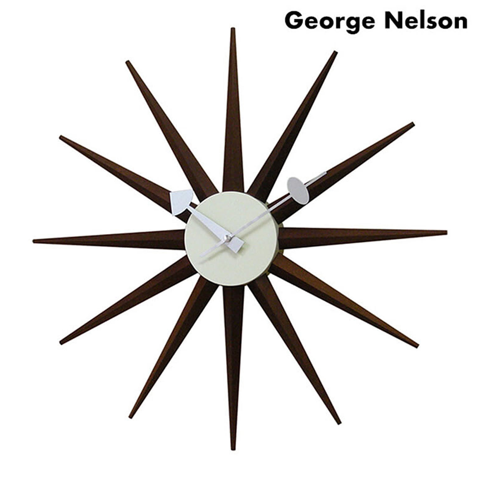 【GEORGE NELSON/ジョージネルソン】 サンバースト クロック　掛け時計