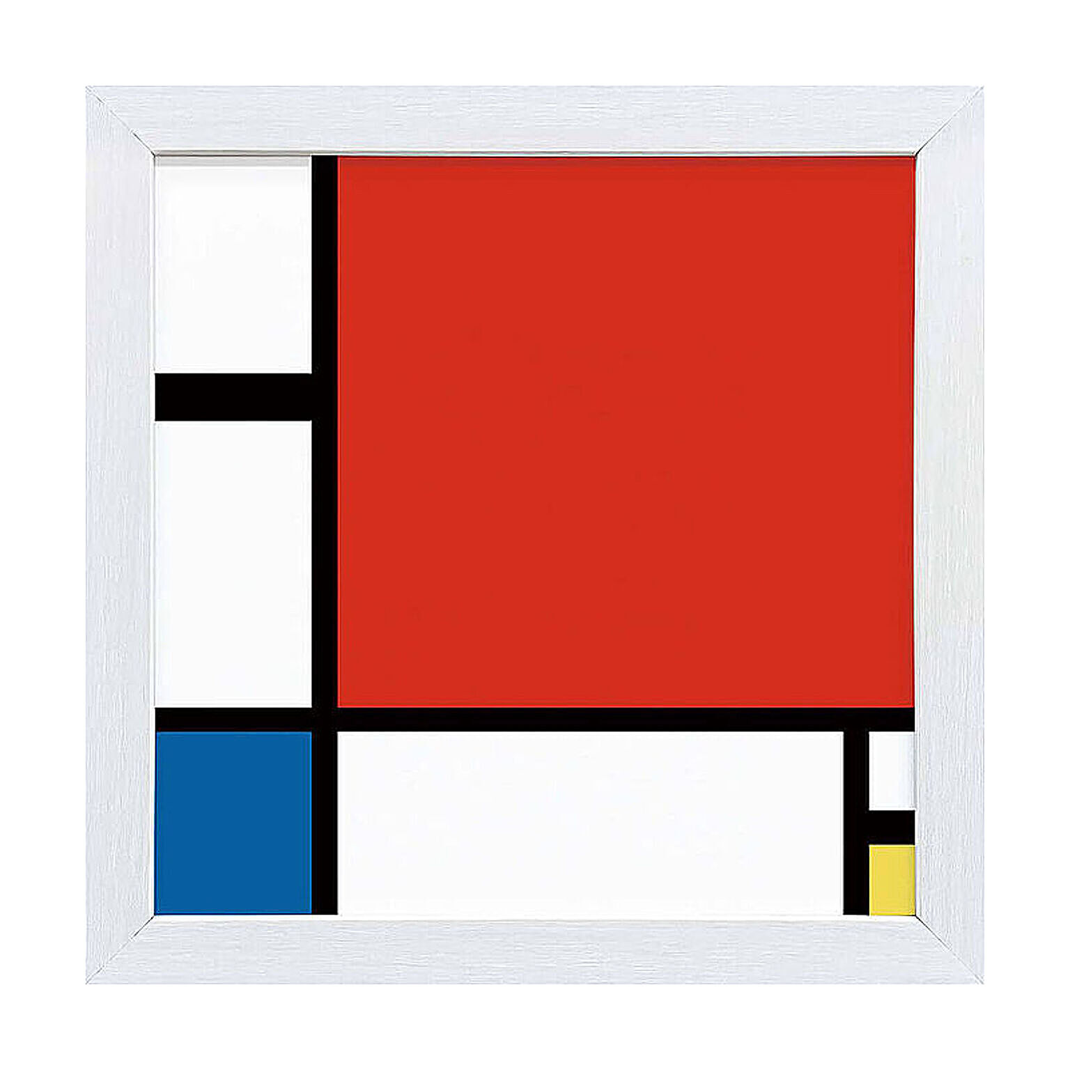 Piet Mondrian（ピエト モンドリアン）  赤・青・黄のコンポジション アートポスター（フレーム付き） m11649