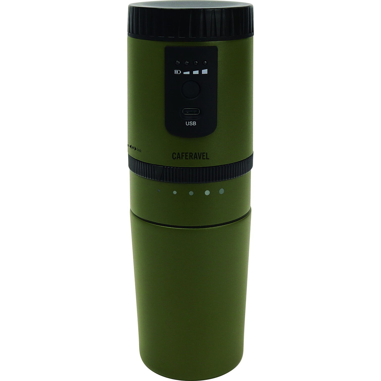 カフェ カフェラベル コーヒーミル コーヒーメーカー 一体型 電動式 USB充電 ダイヤル調節 オールインワン ドリップコーヒー 持ち運び 水筒 マイボトル ステンレス 保温 保冷 アウトドア オフィ