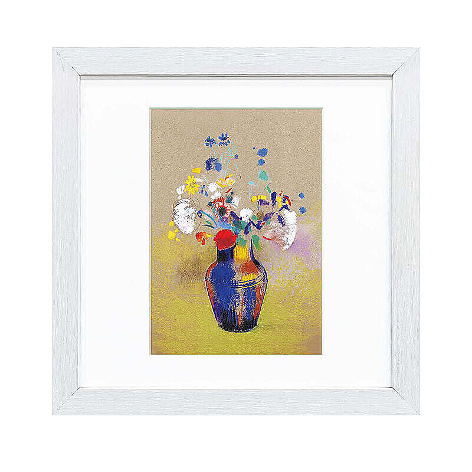 Odilon Redon（オディロン ルドン） 花瓶 アートポスター（フレーム付き） m11523
